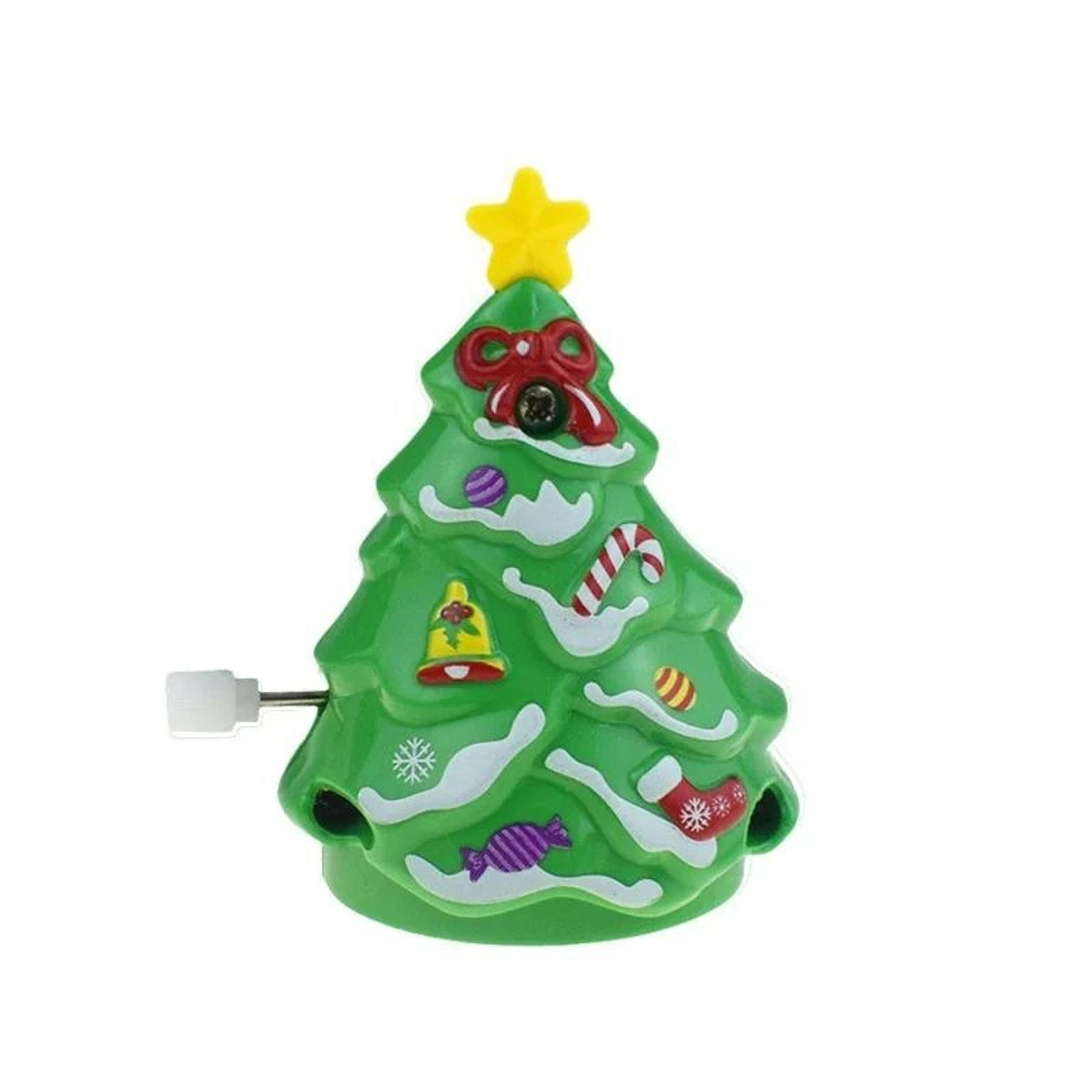 Wind Up Christmas Figurines Walking Santa Snowman Holiday Party Favors 12