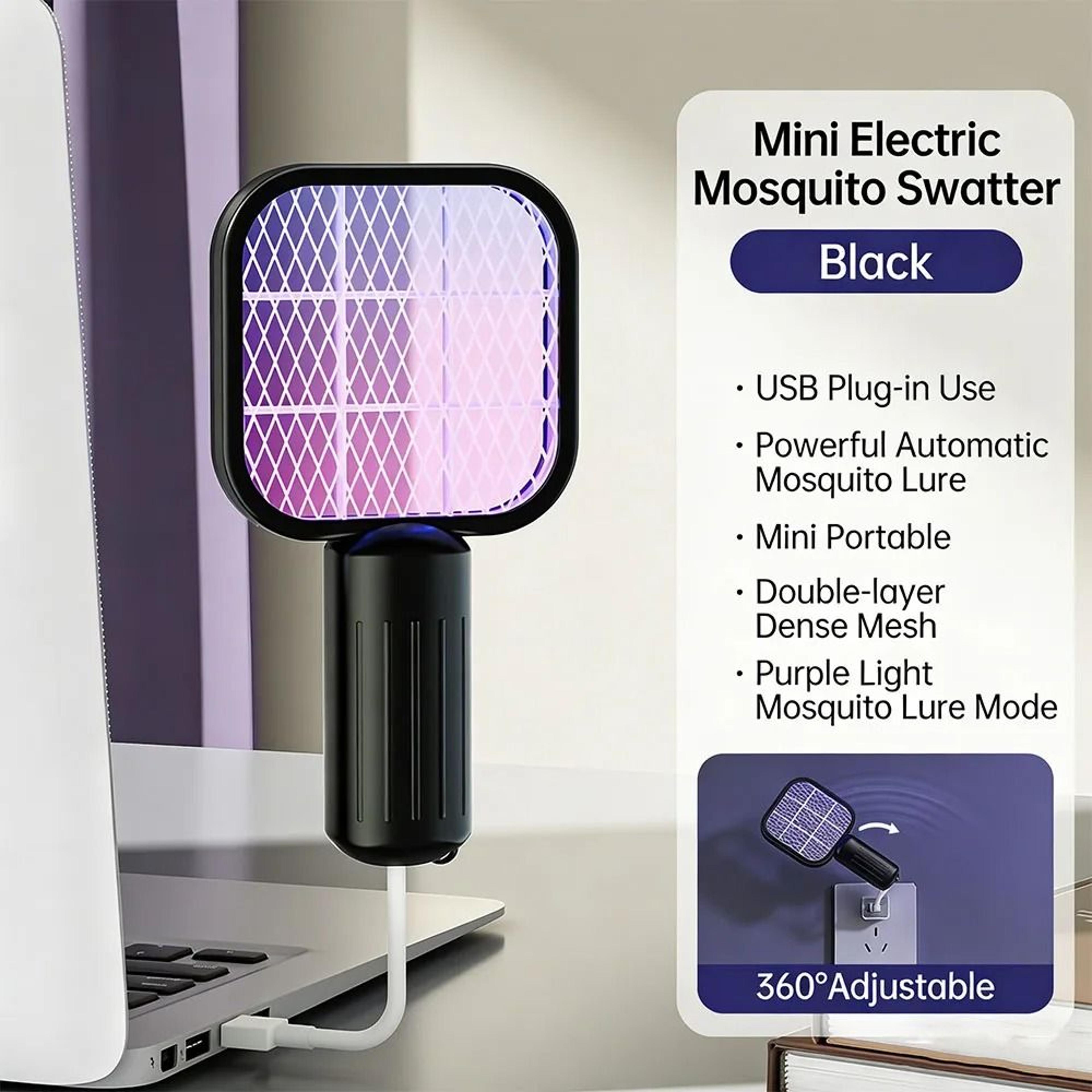 USB Mosquito Swatter With UV Light Portable Bug Zapper Lamp For Camping 6