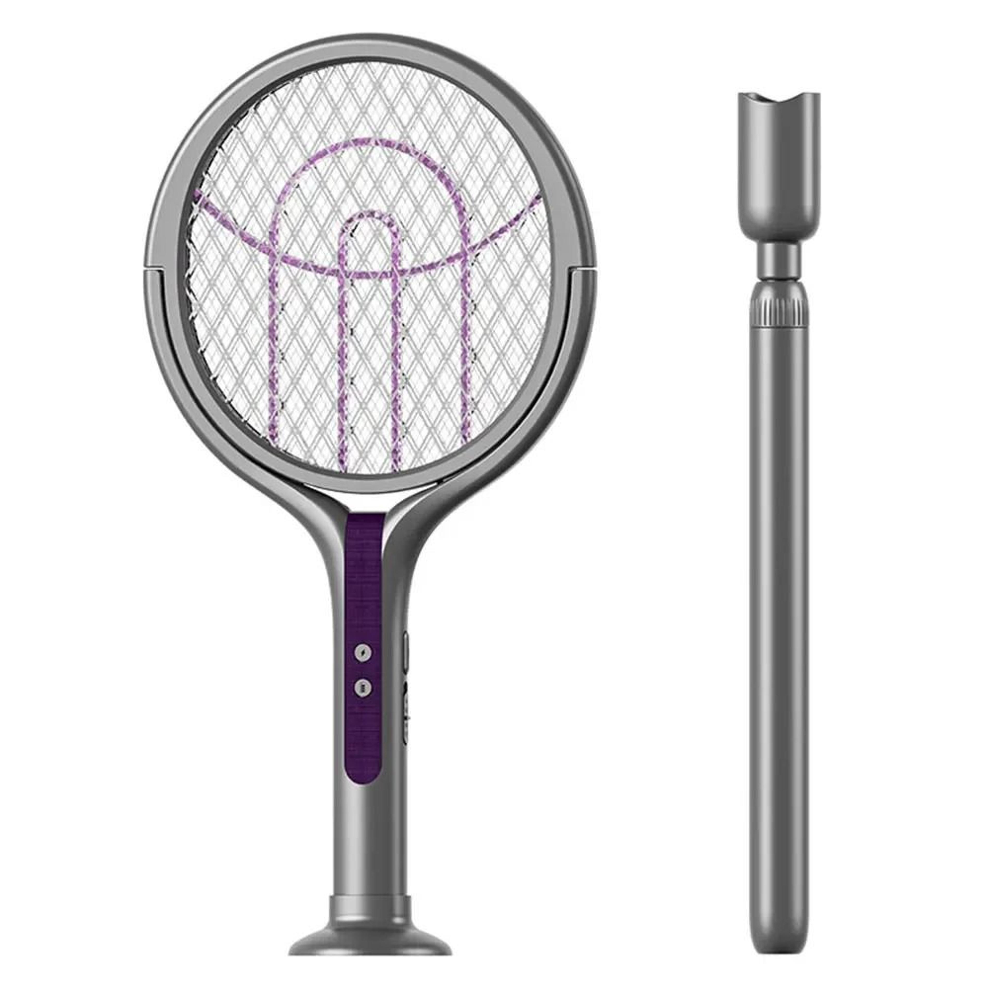 FlexZap Rotating Electric Fly Swatter Rechargeable 2 In 1 Mosquito Zapper Lamp 7