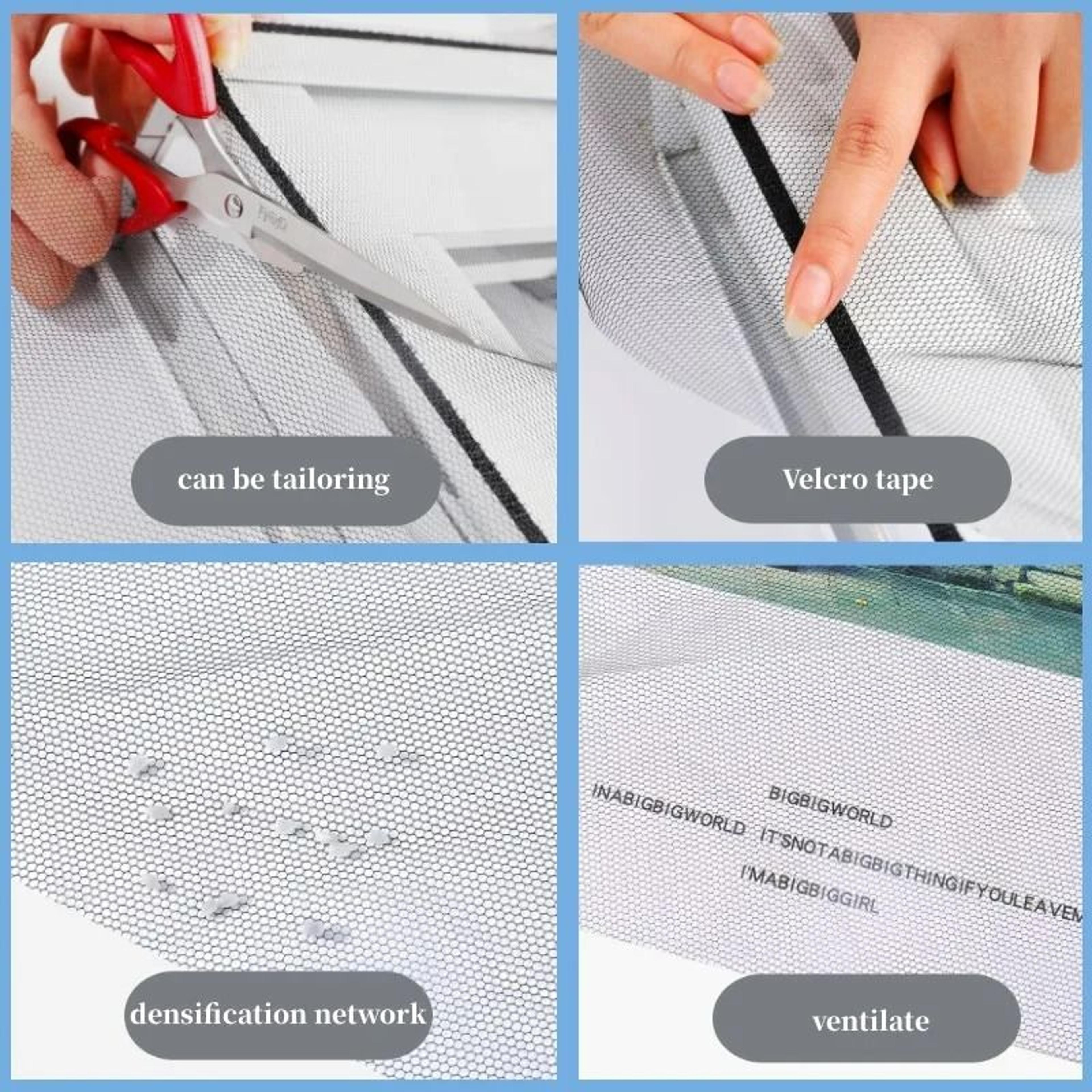 AirGuard DIY Self Adhesive Mosquito Window Screen Mesh With Tape 4