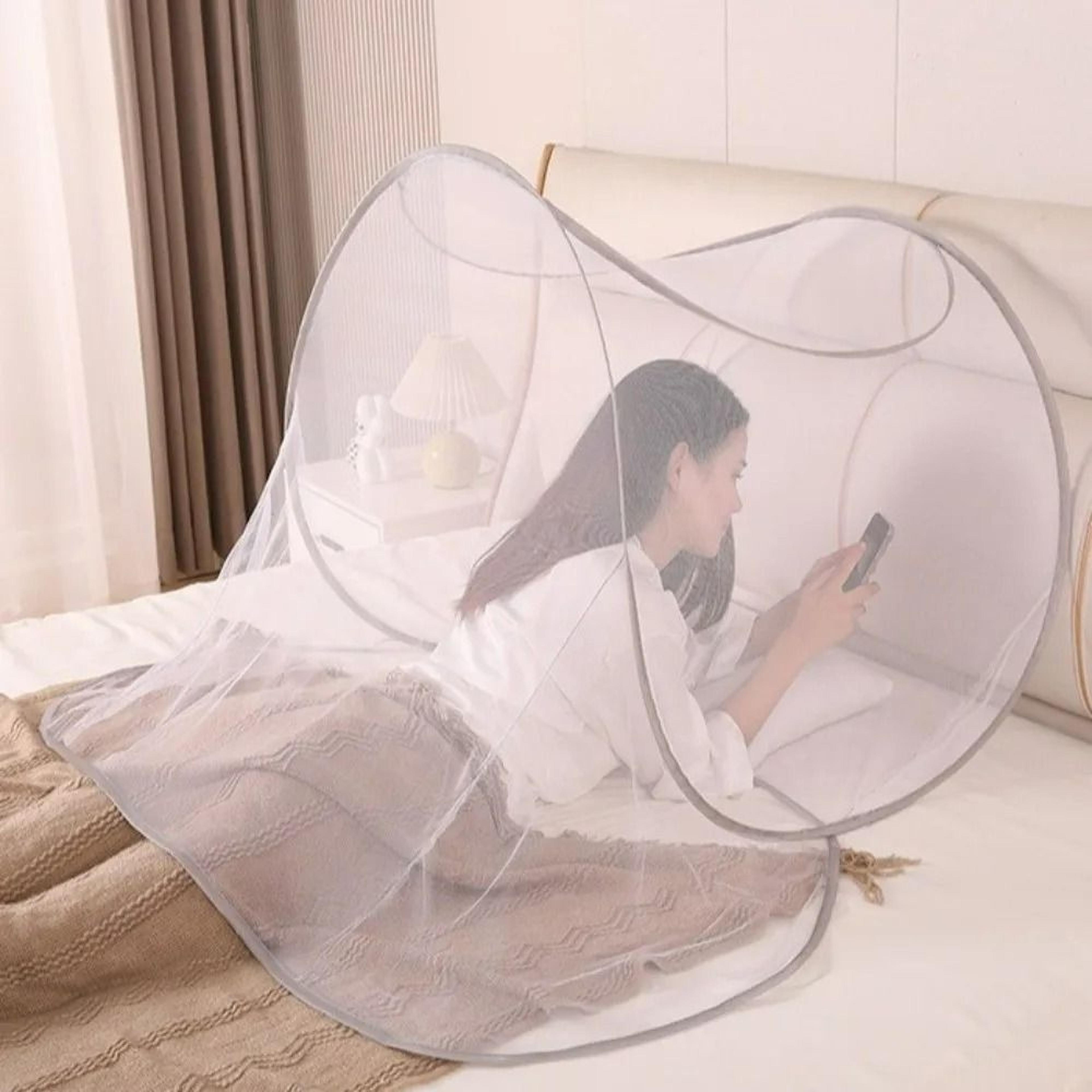 BreezeNest Foldable Face Mosquito Net High Density Adjustable Mesh Protector 2