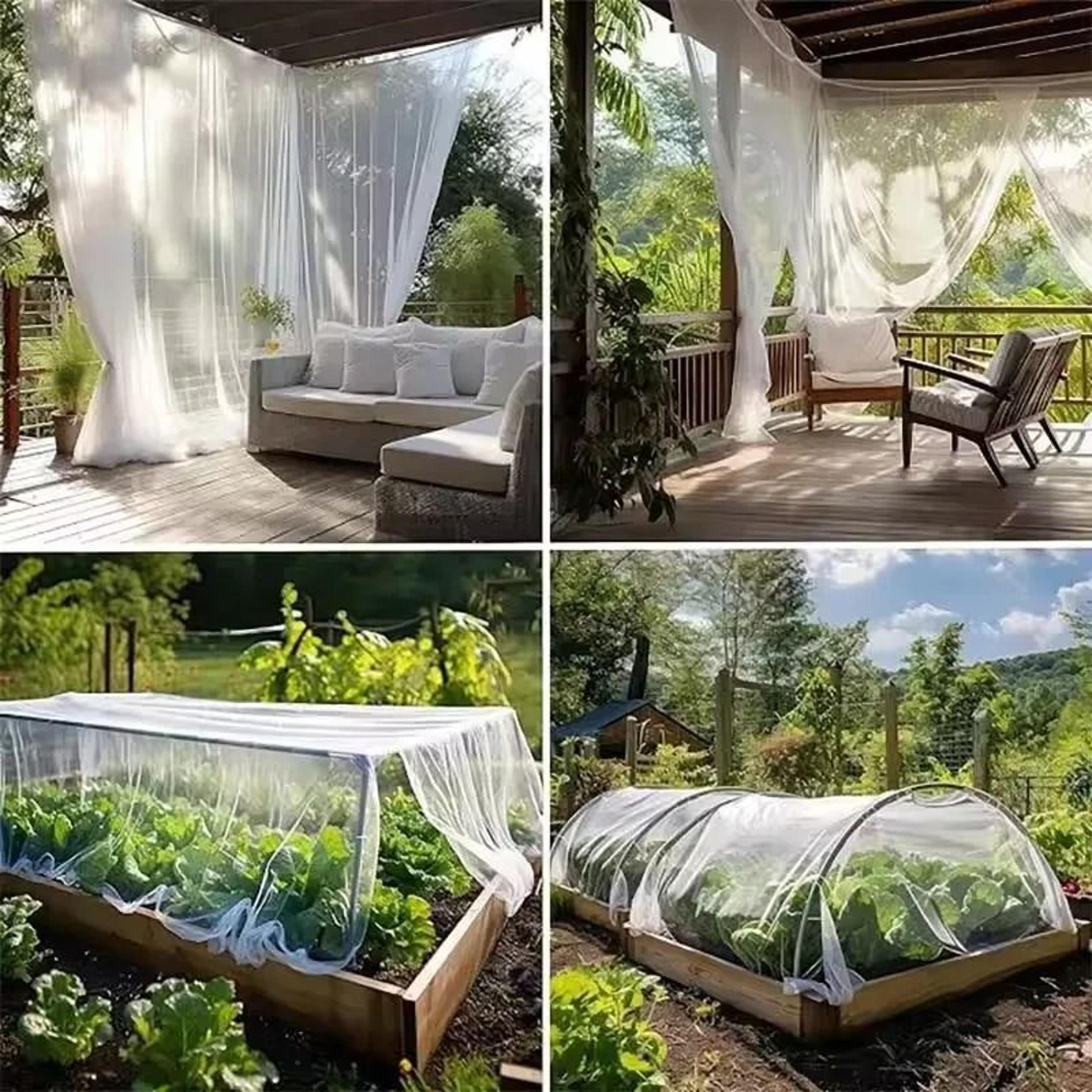 GardenGuard Multi Purpose Mosquito Bird Barrier Netting For Plants Patio And Backyard 4