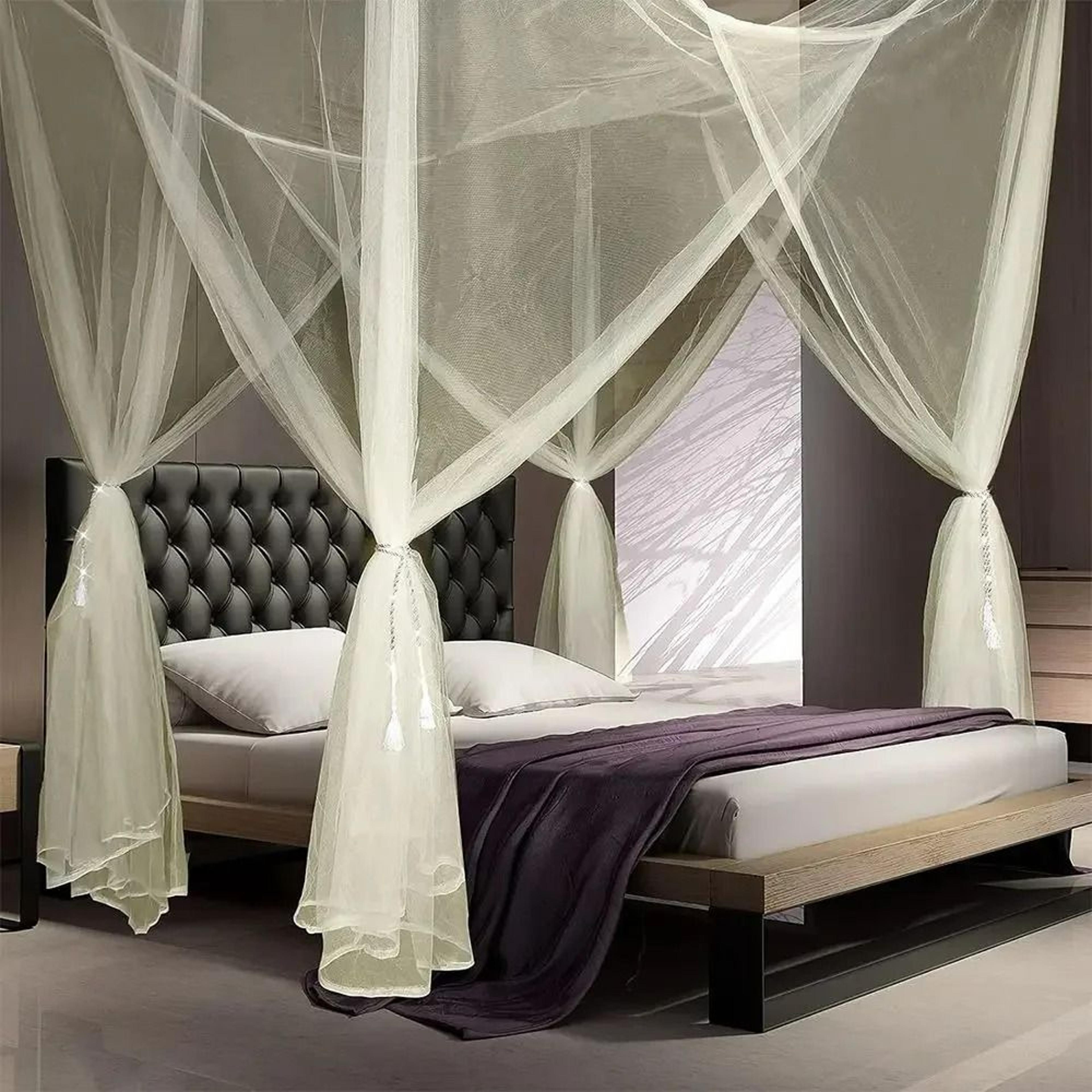 GrandShield Extra Large 4 Opening Mosquito Net Canopy For Beds And Camping 9