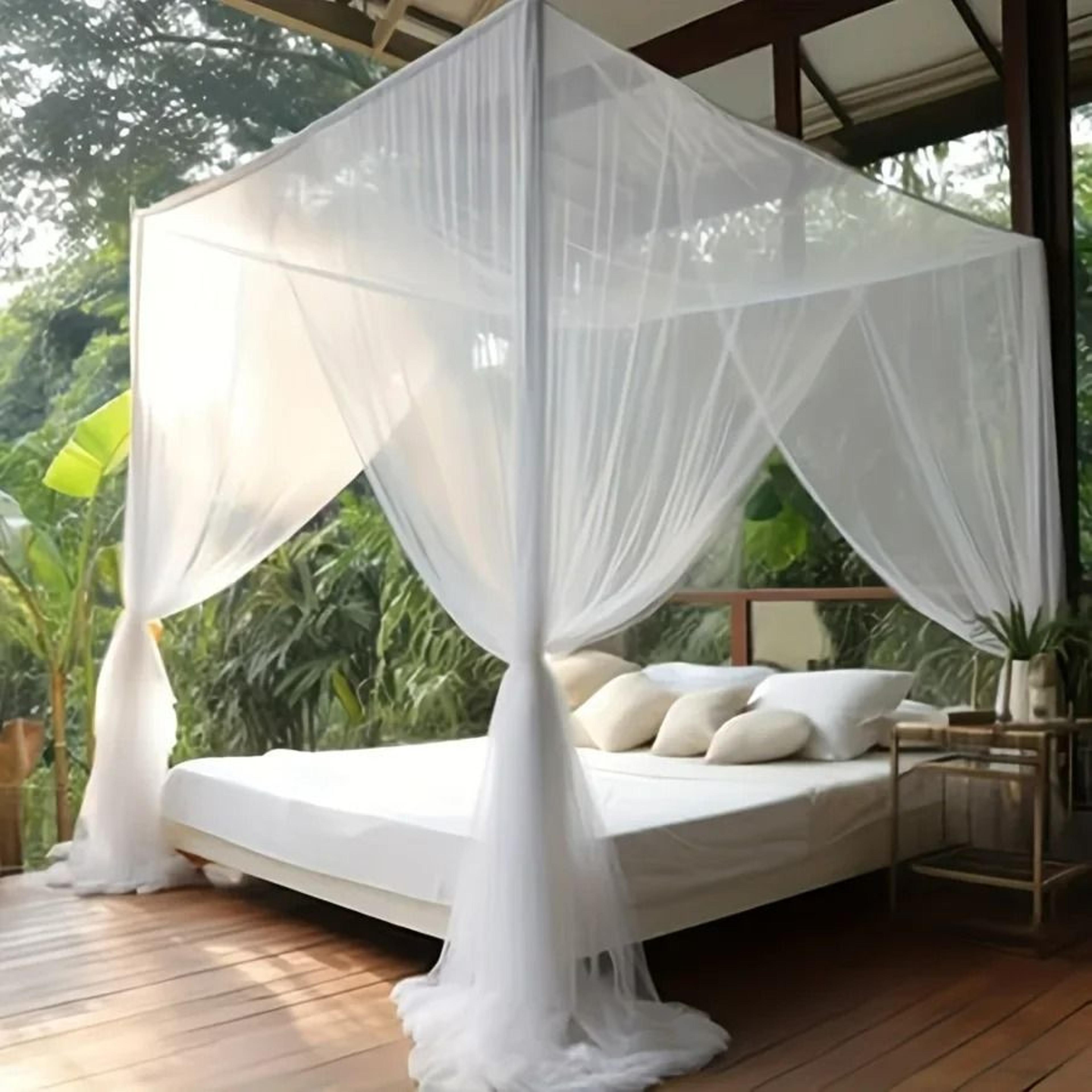GrandShield Extra Large 4 Opening Mosquito Net Canopy For Beds And Camping 8