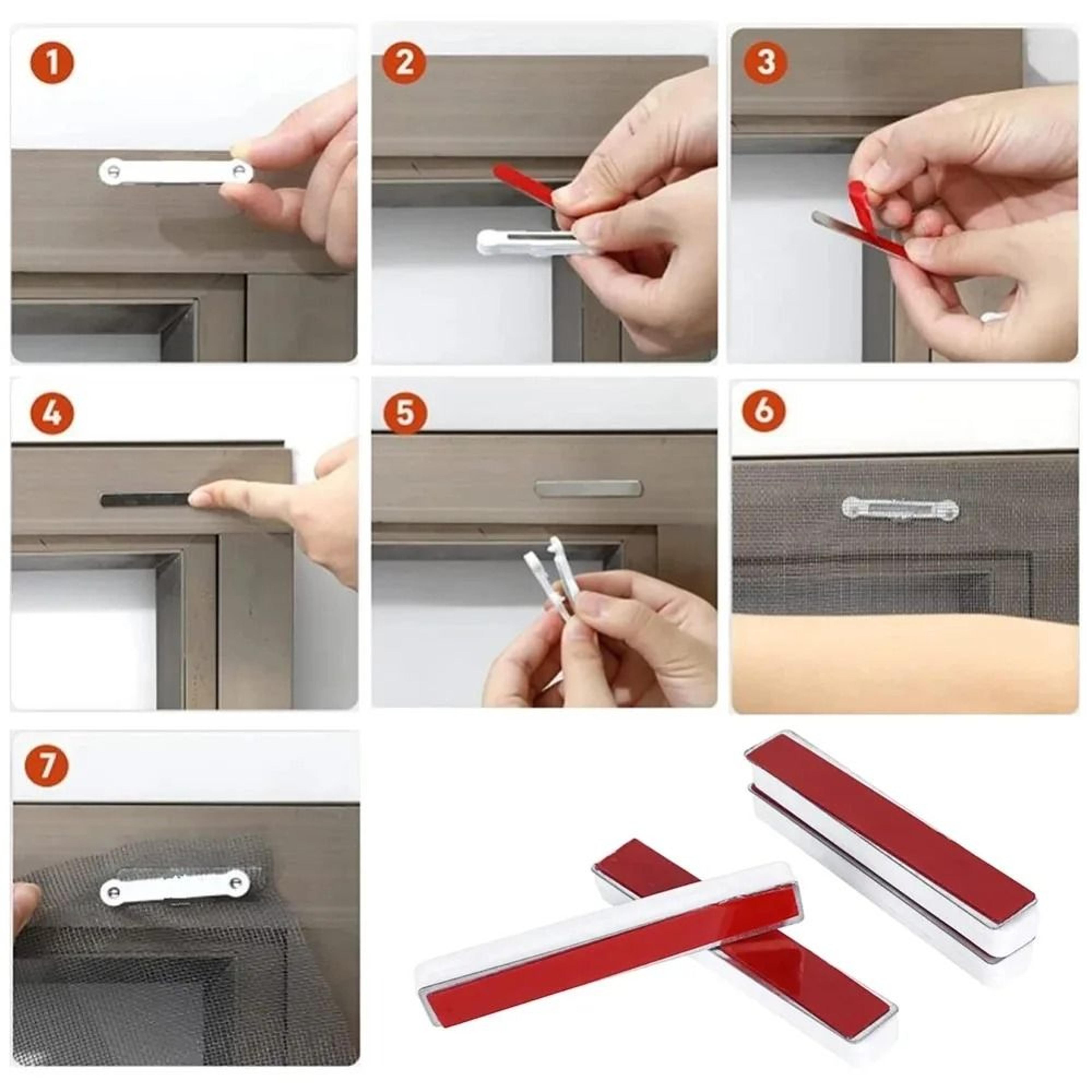 No Drill Magnetic Window Screen Fixing Clips 4