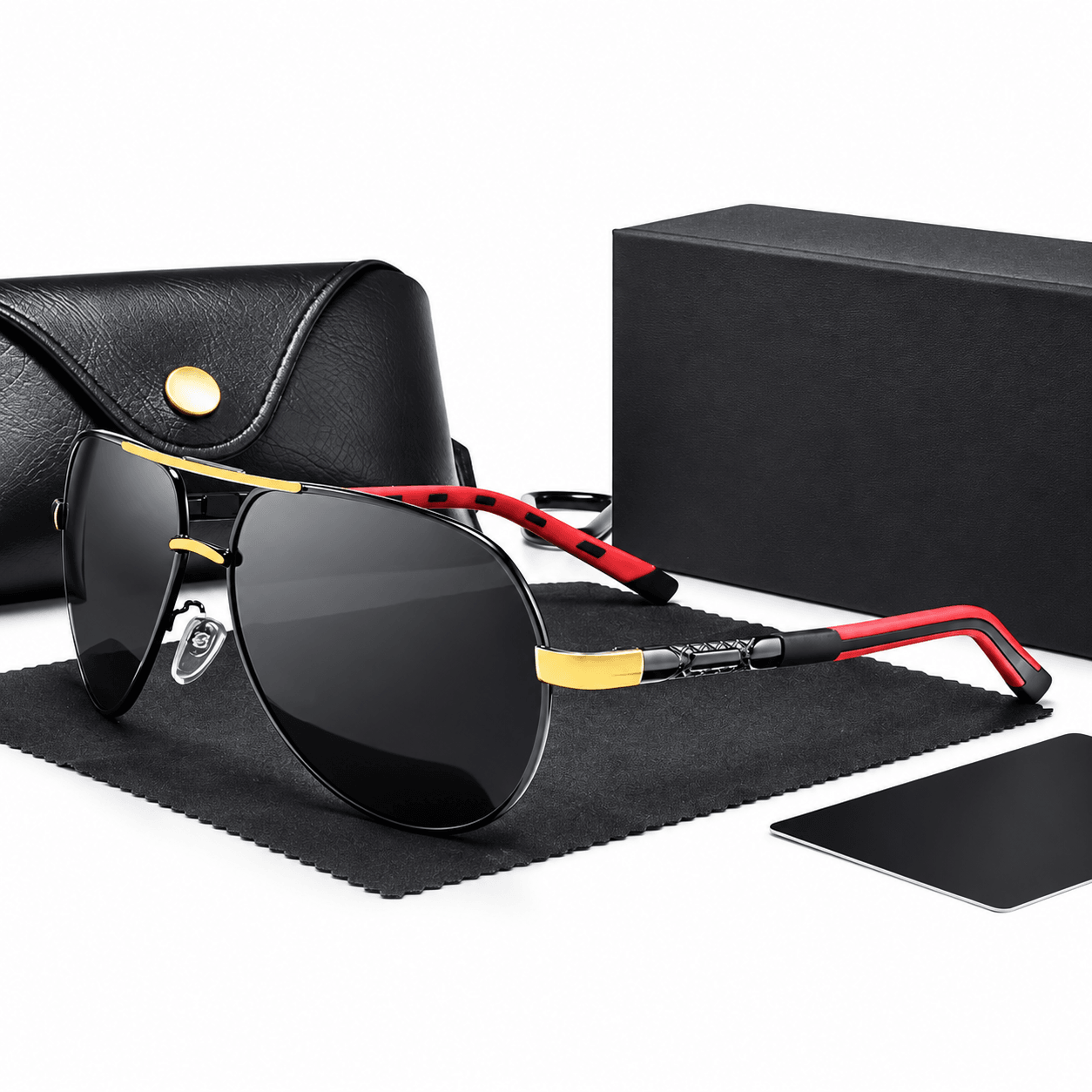 Aviation Polarized Sunglasses For Men  Aluminum Alloy Driving  Designer Mirror Eyewear 2