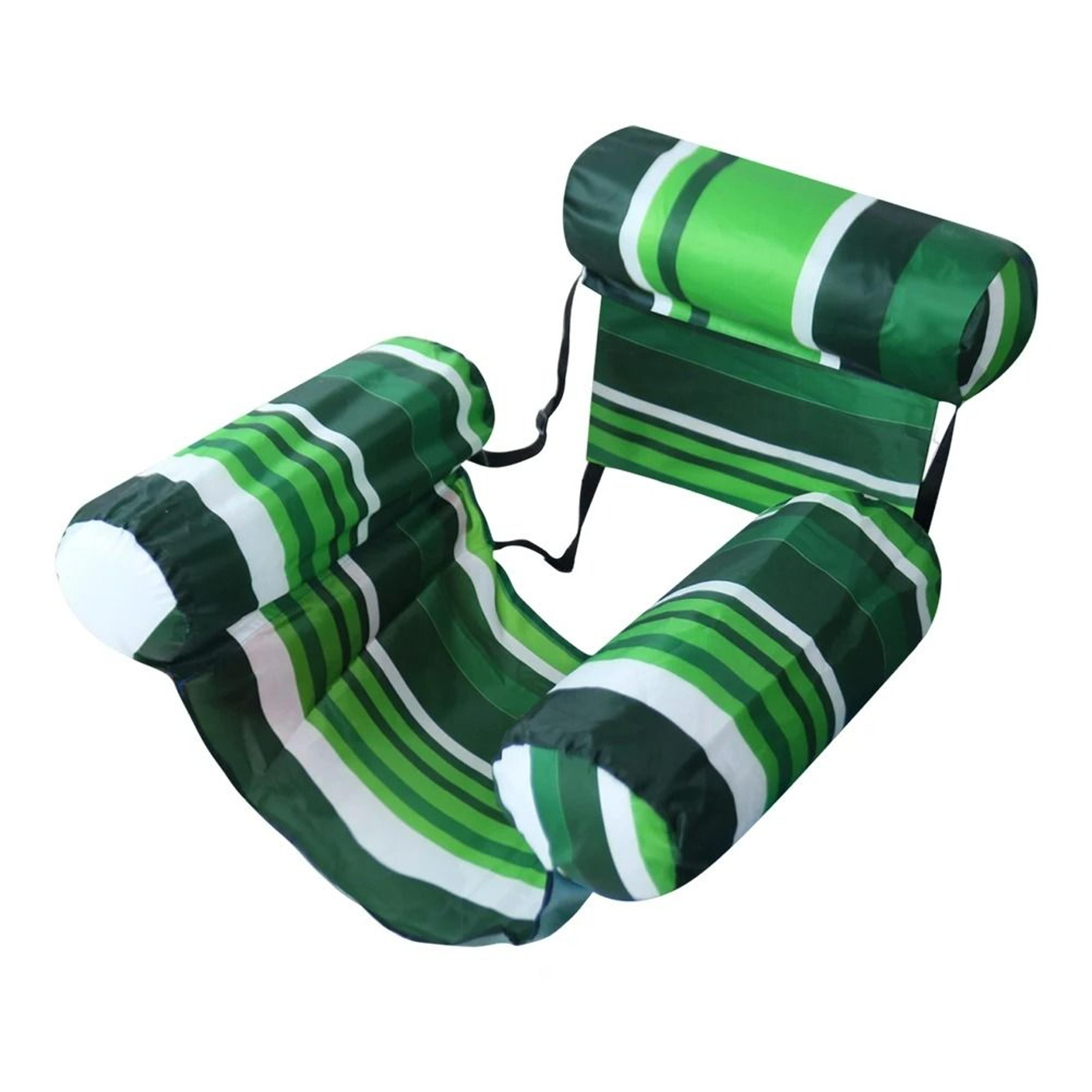 Inflatable Pool Lounge Chair With Backrest 14