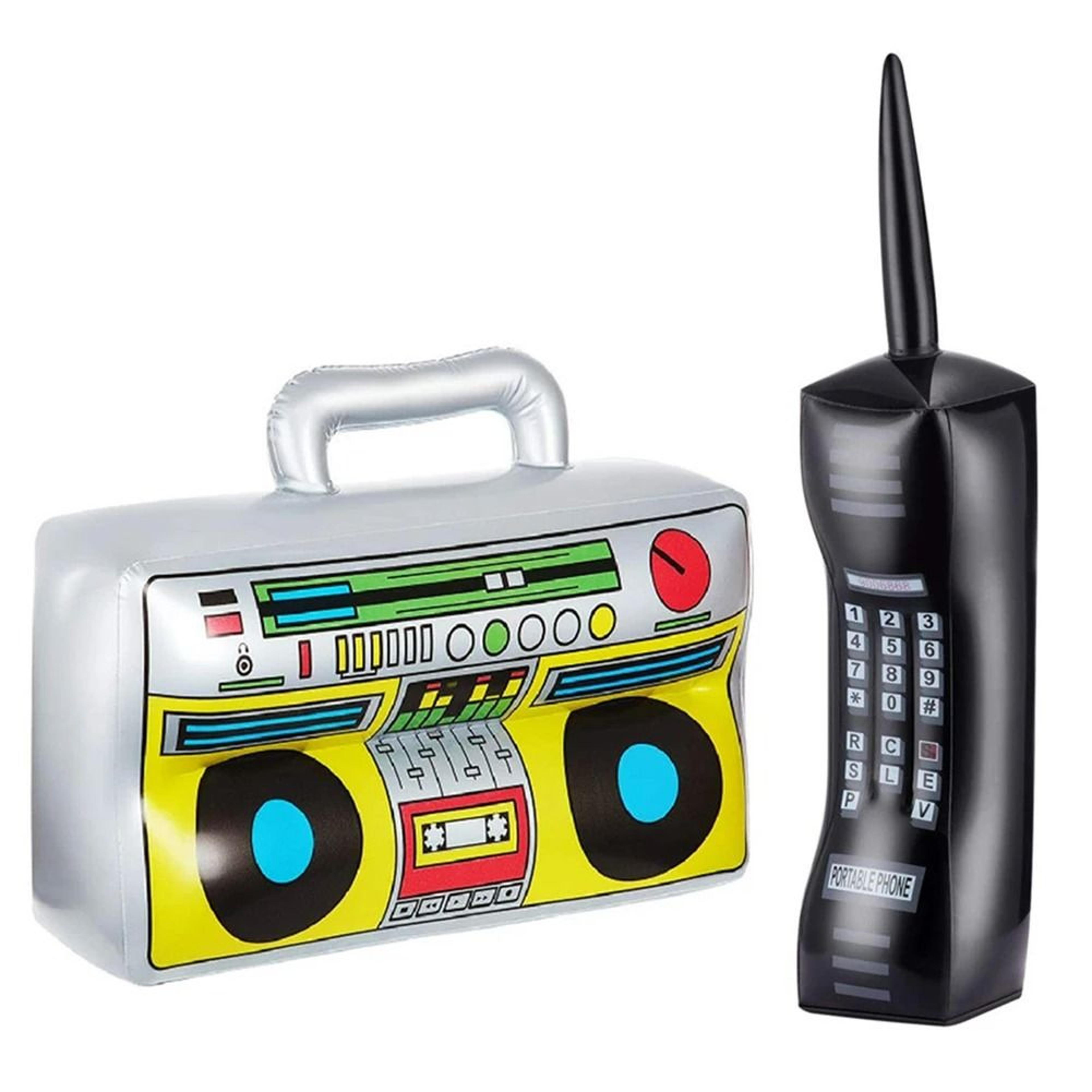 Inflatable Retro Boombox And Phone Party Props 8