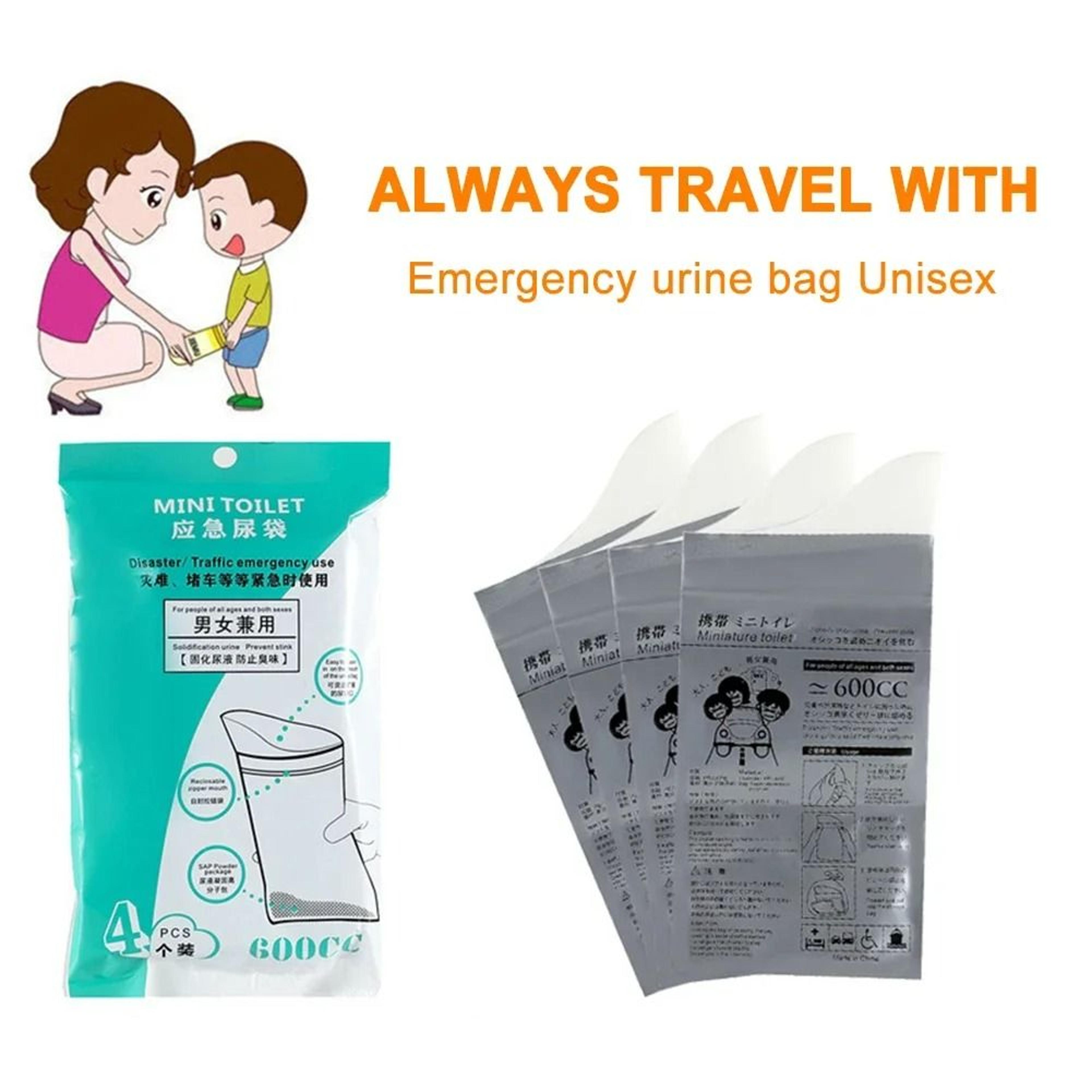 600ml Disposable Emergency Urine Bags 3
