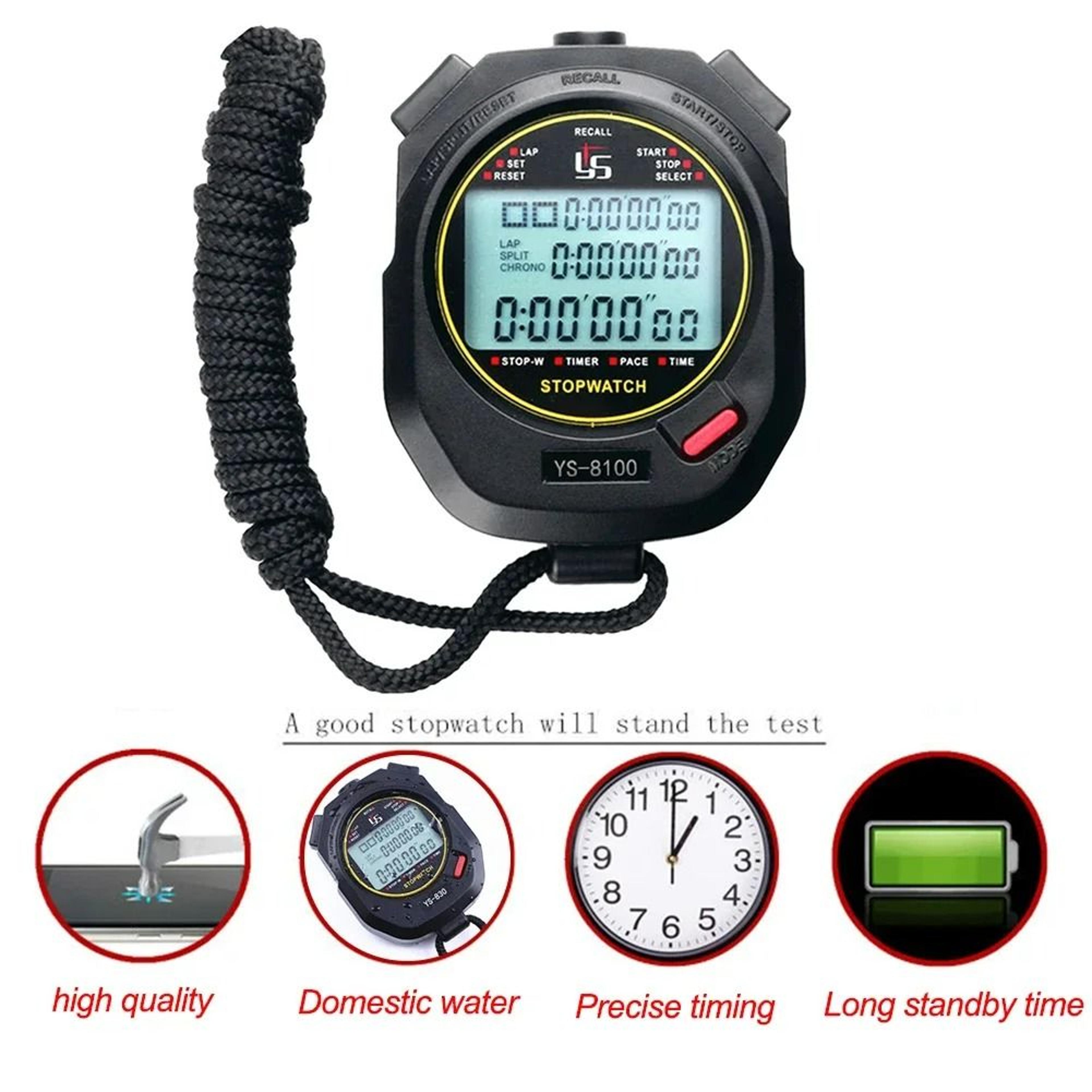 Portable Digital Sports Stopwatch Timer 3