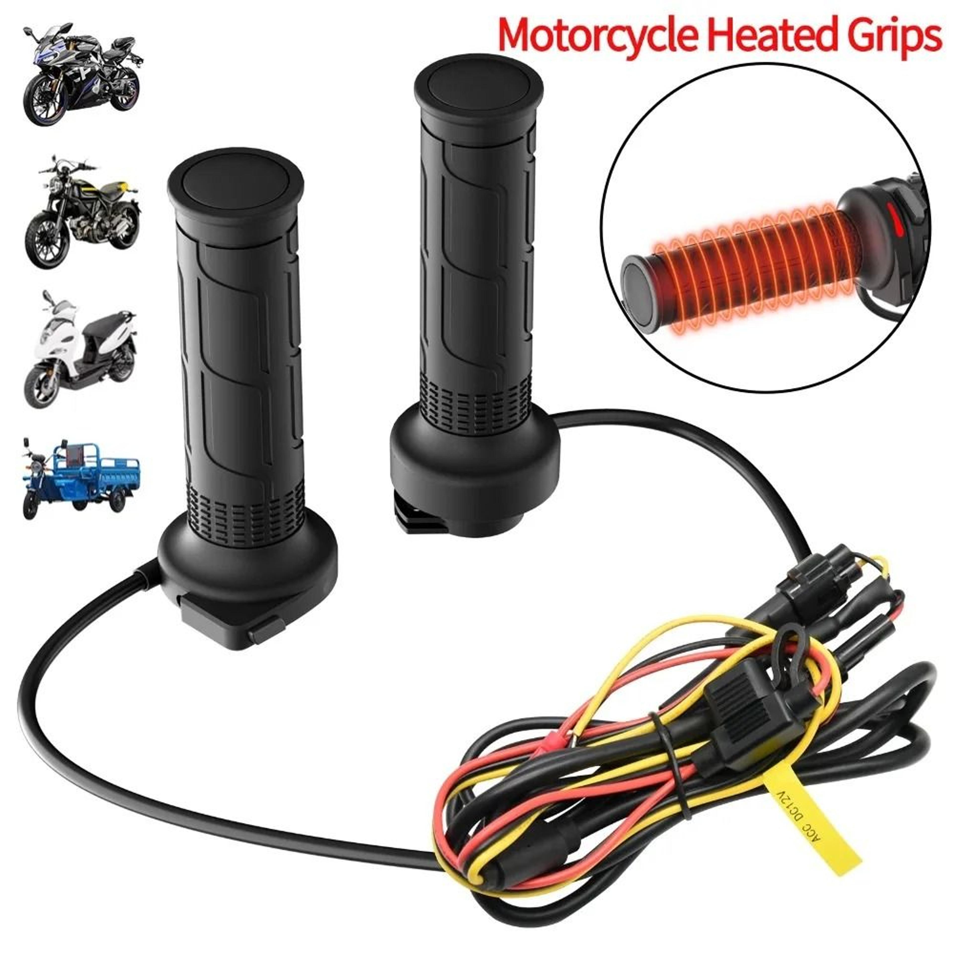 12V Adjustable Heated Motorcycle Grips 0