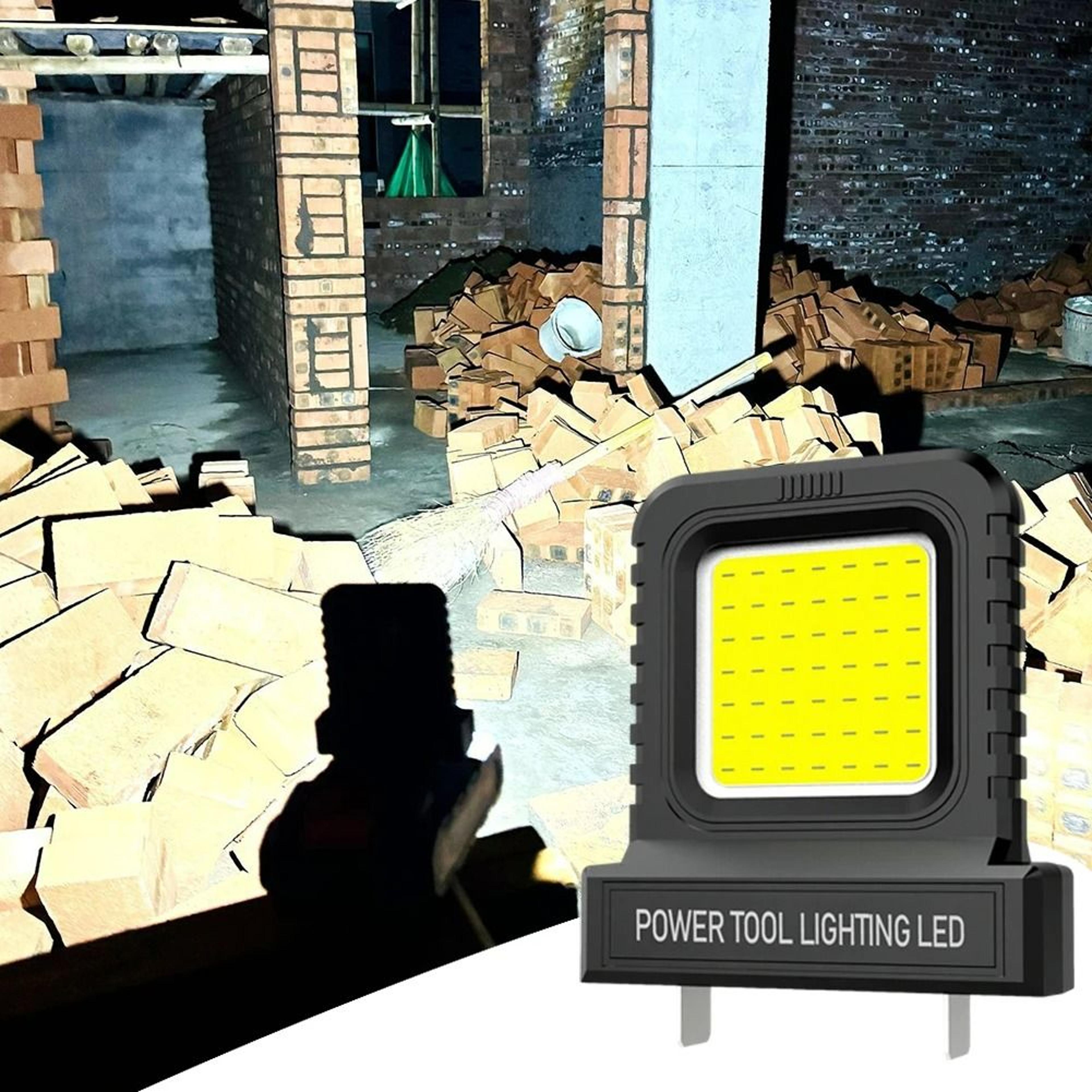 Portable LED Work Light For 20V And 21V Tool Batteries 2
