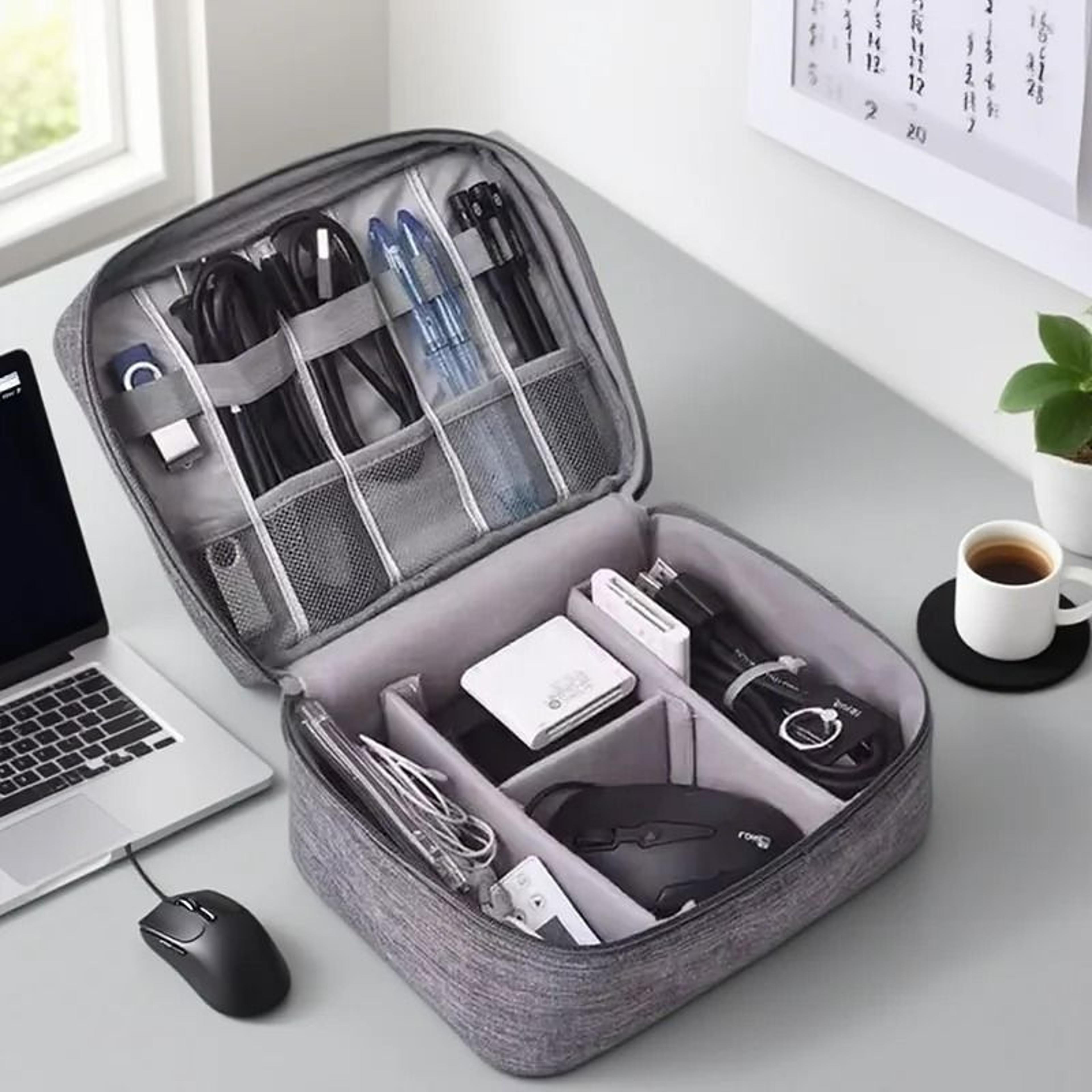Compact Electronics And Charger Travel Storage Bag 2