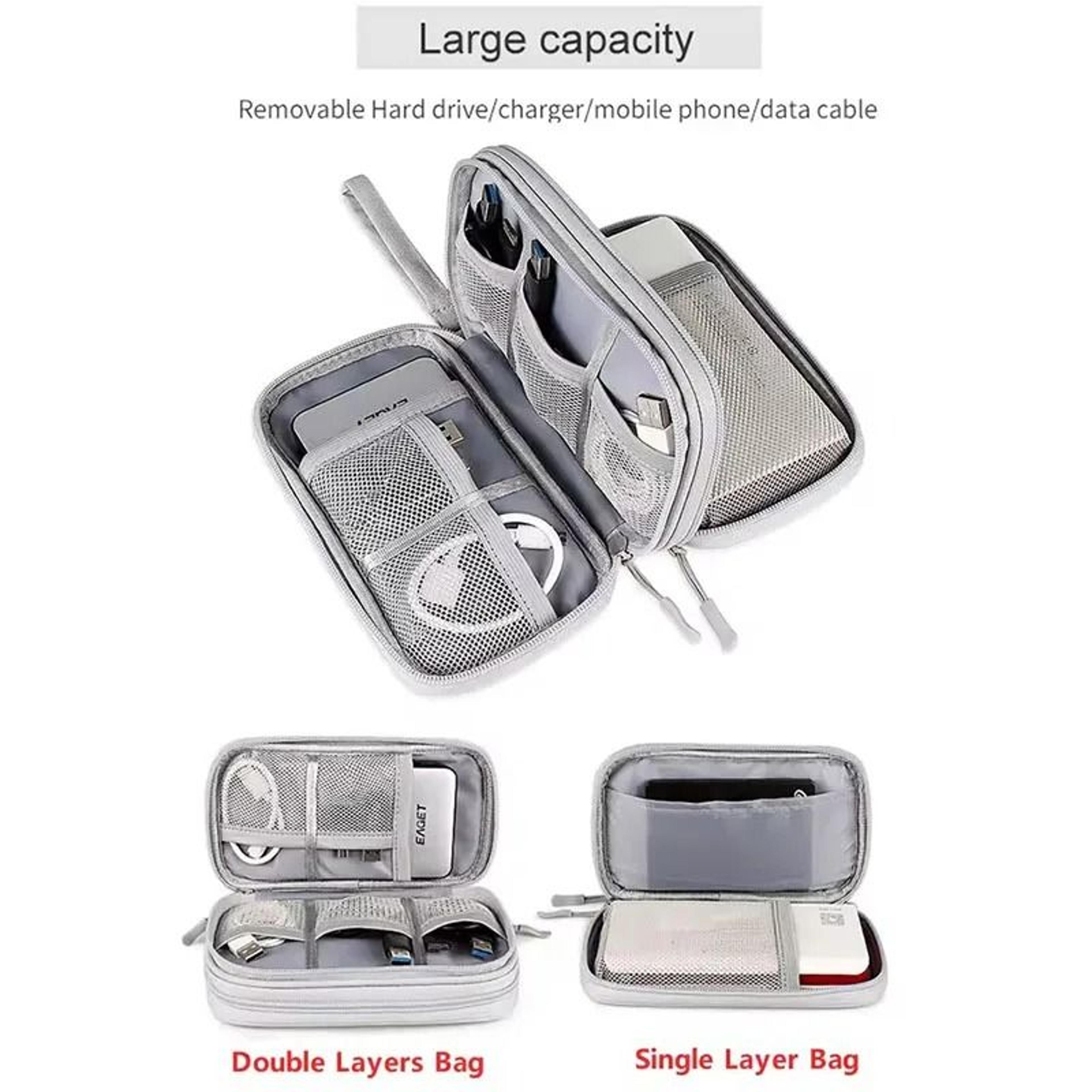 Double Layer Waterproof Travel Cable Organizer Bag 4