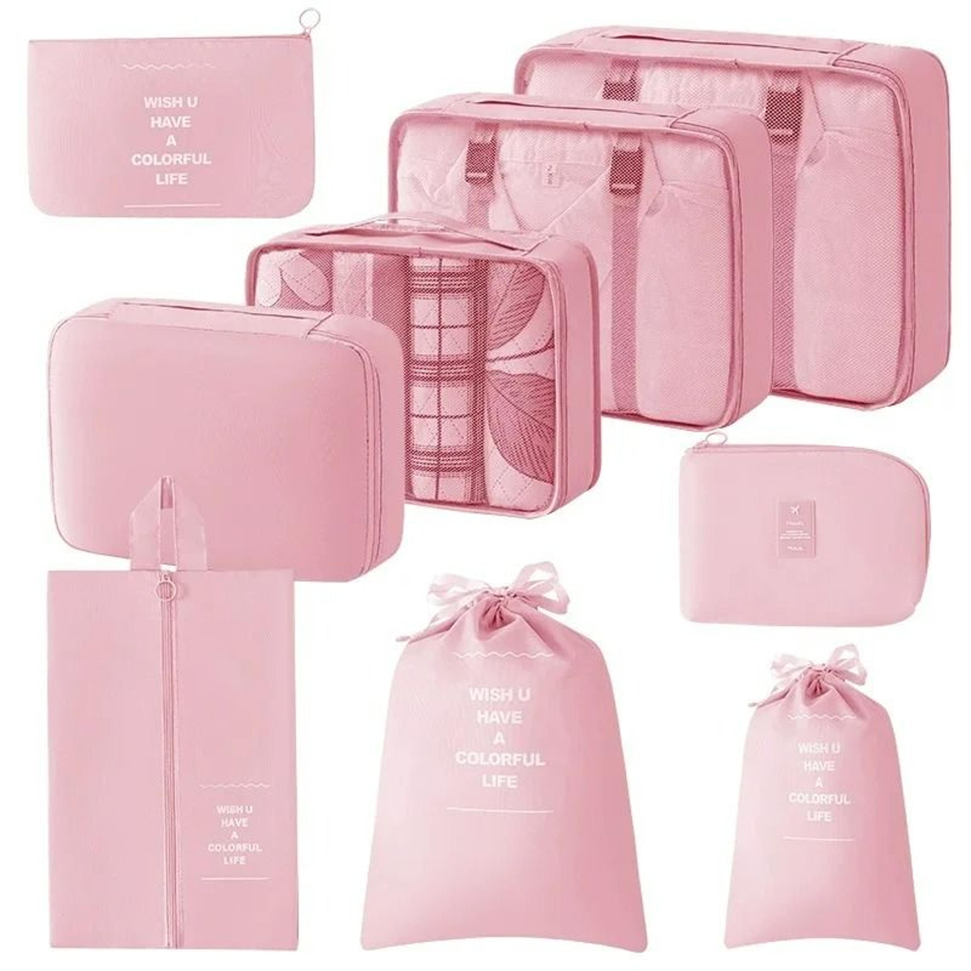 9 Piece Mesh Travel Packing Cube Organizer Set 9