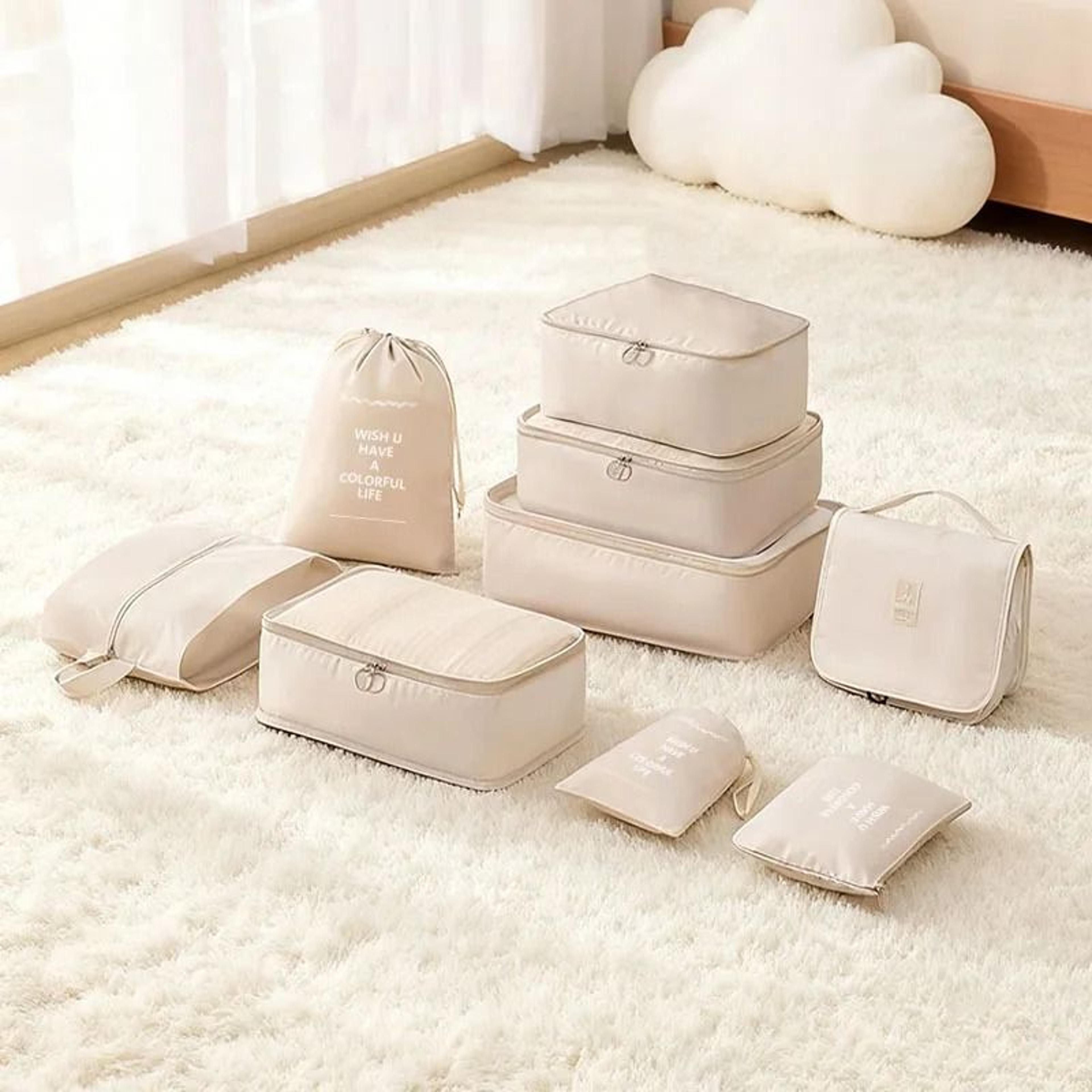 Foldable Hanging Travel Clothes Organizer Bag Set 2