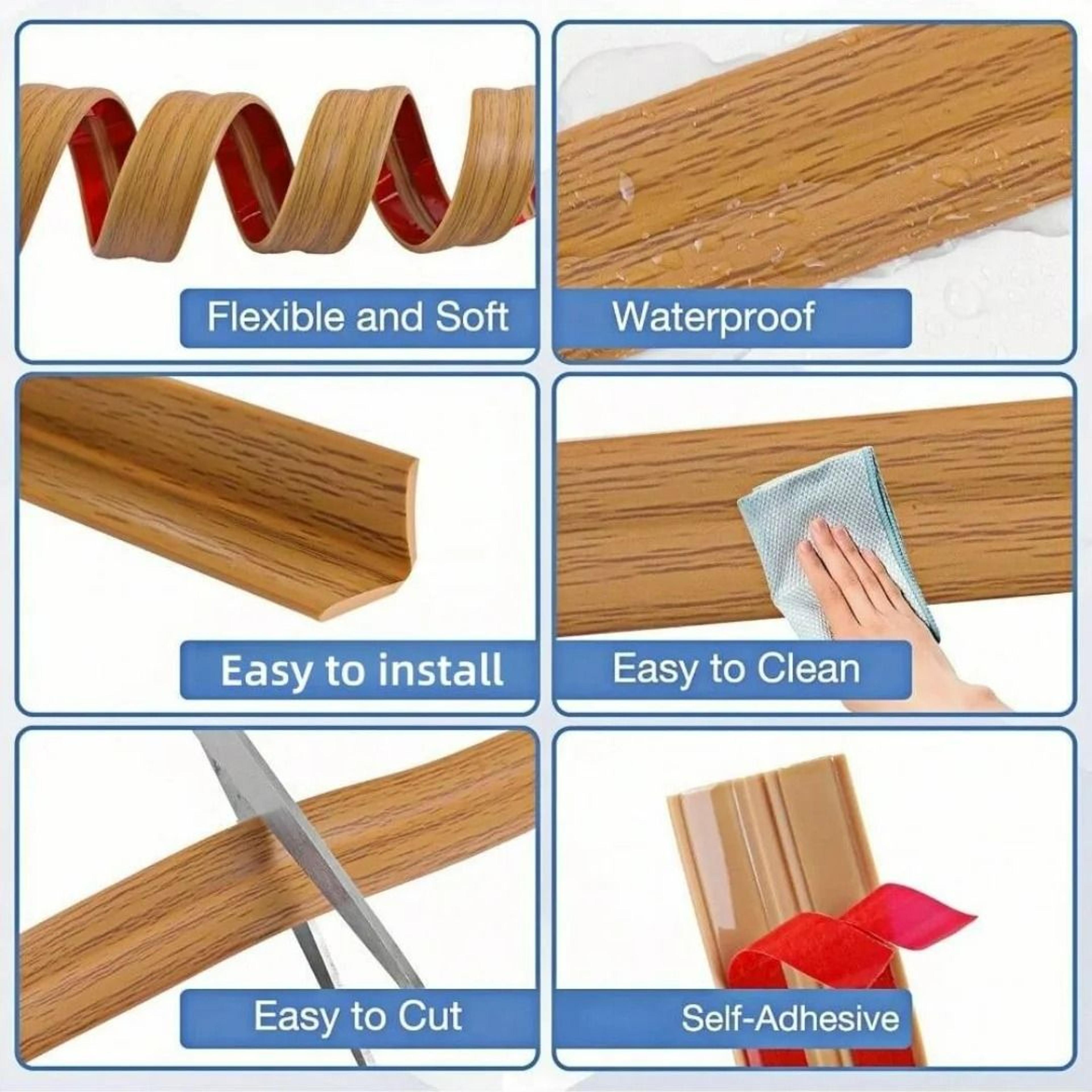 Self Adhesive PVC Corner And Floor Edge Protector 4