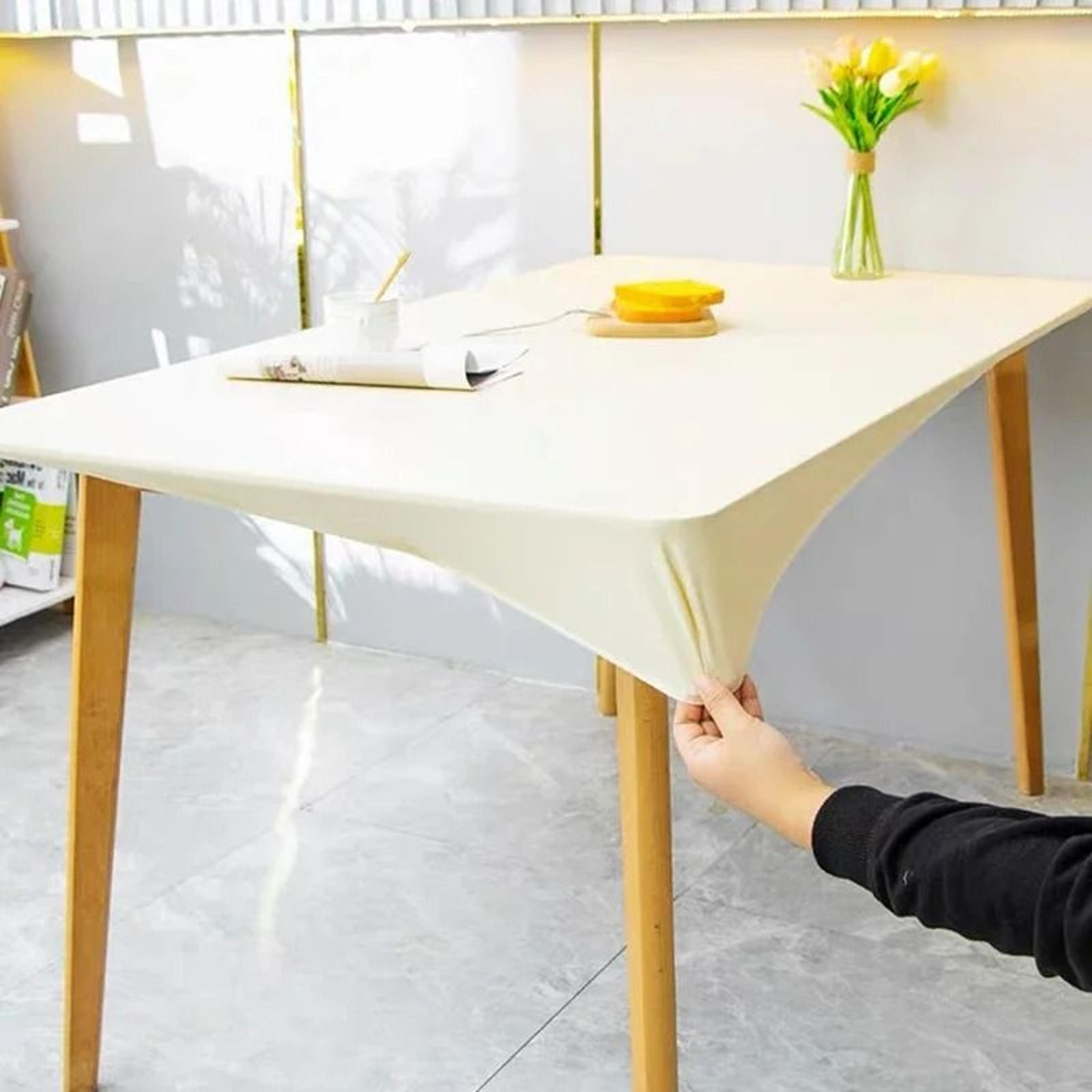 Waterproof Elastic Leather Table Cover Protector 0