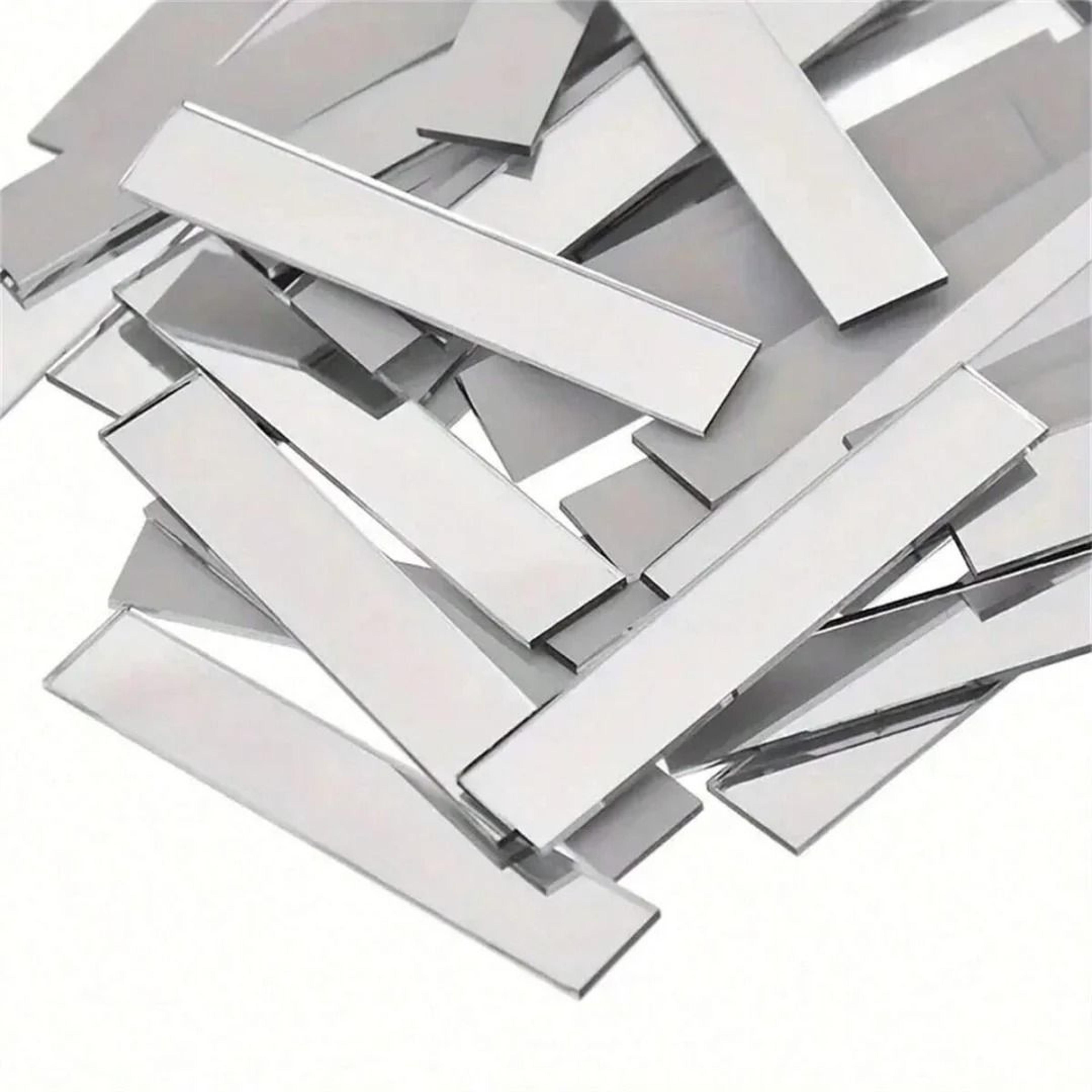 Self Adhesive Rectangular Acrylic Mirror Mosaic Tiles 0