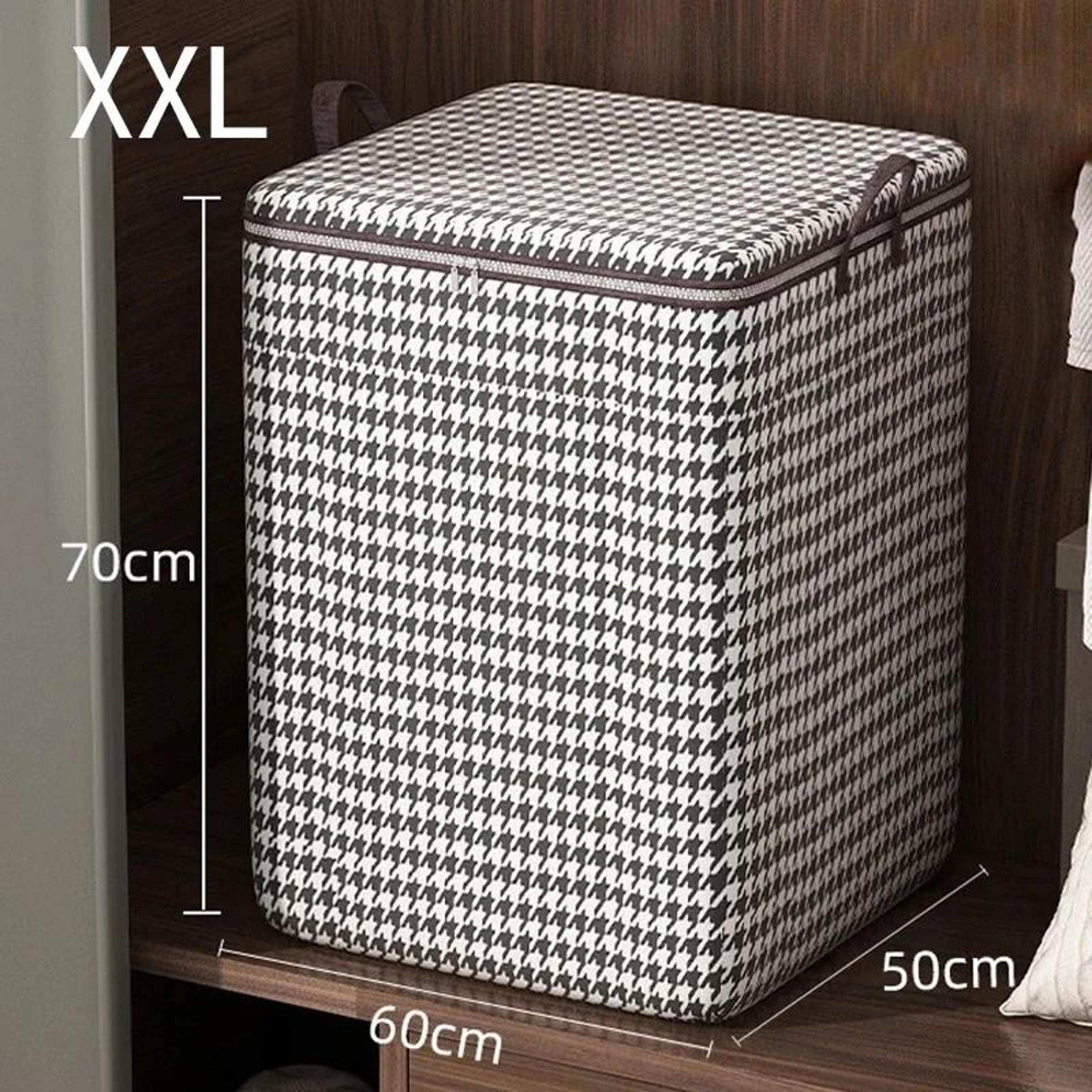 Houndstooth Foldable Bedding And Clothes Organizer 6
