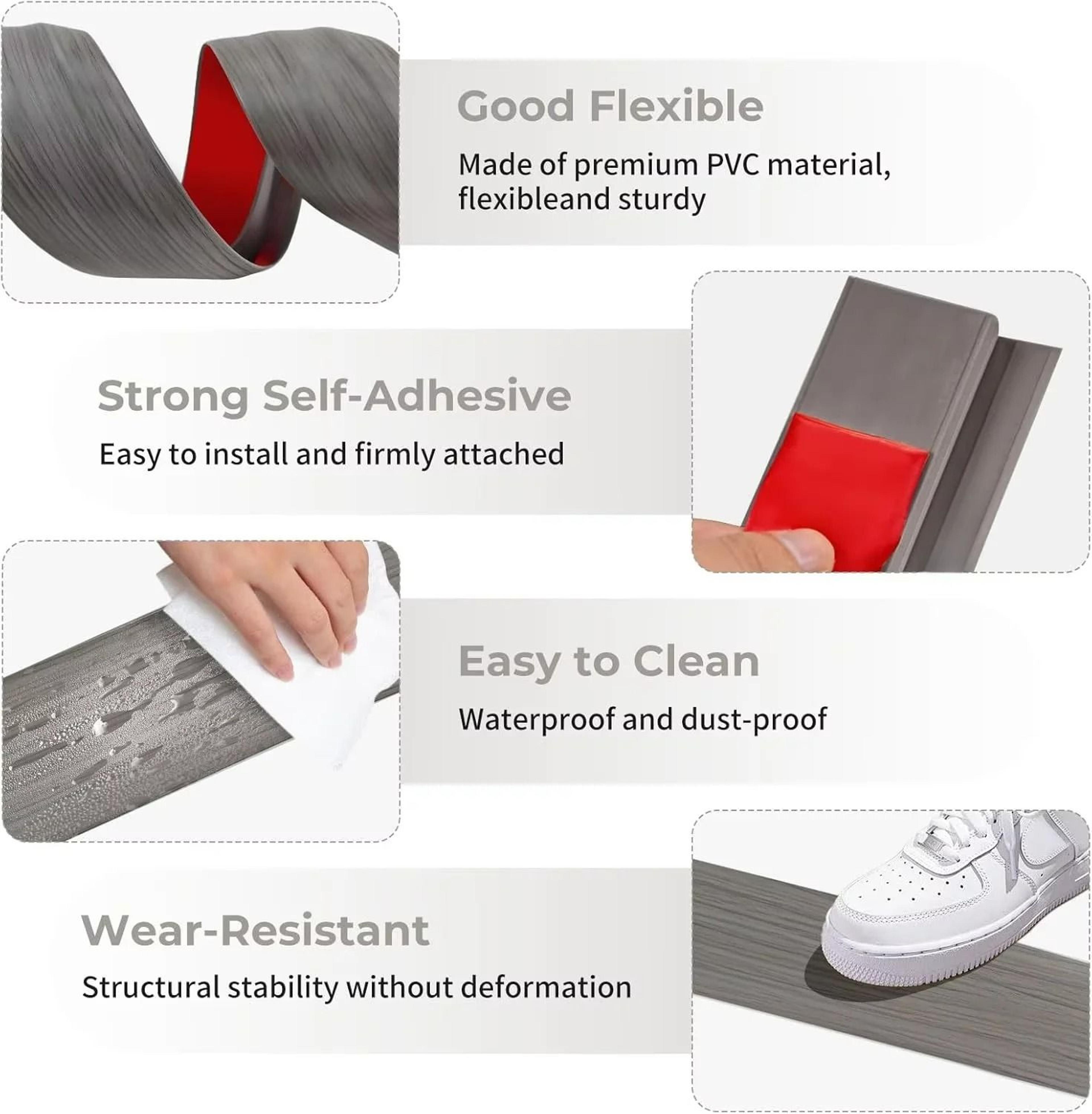 Soft Wood Look Floor Threshold Seam Cover 5