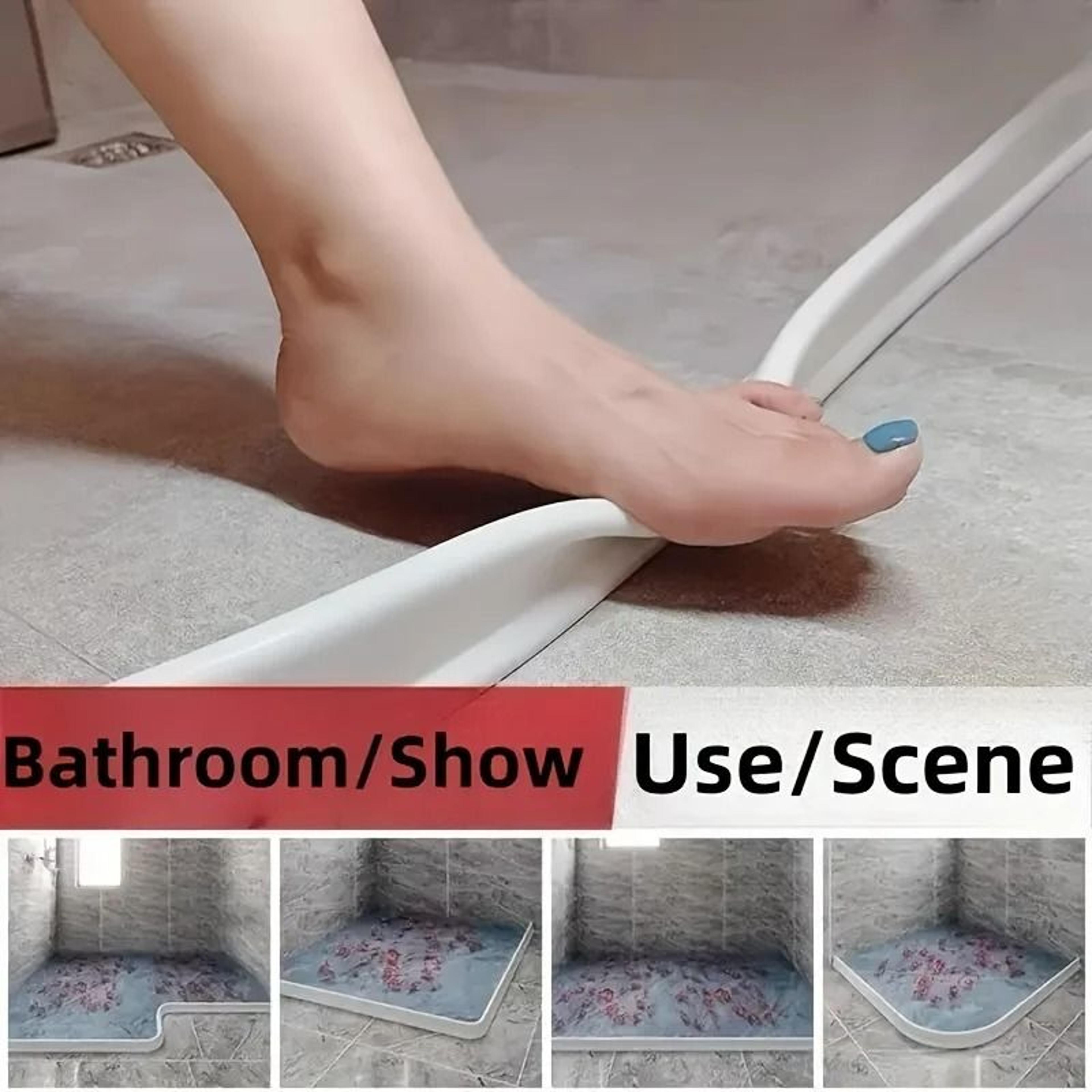 Flexible Bathroom Water Containment Threshold 4