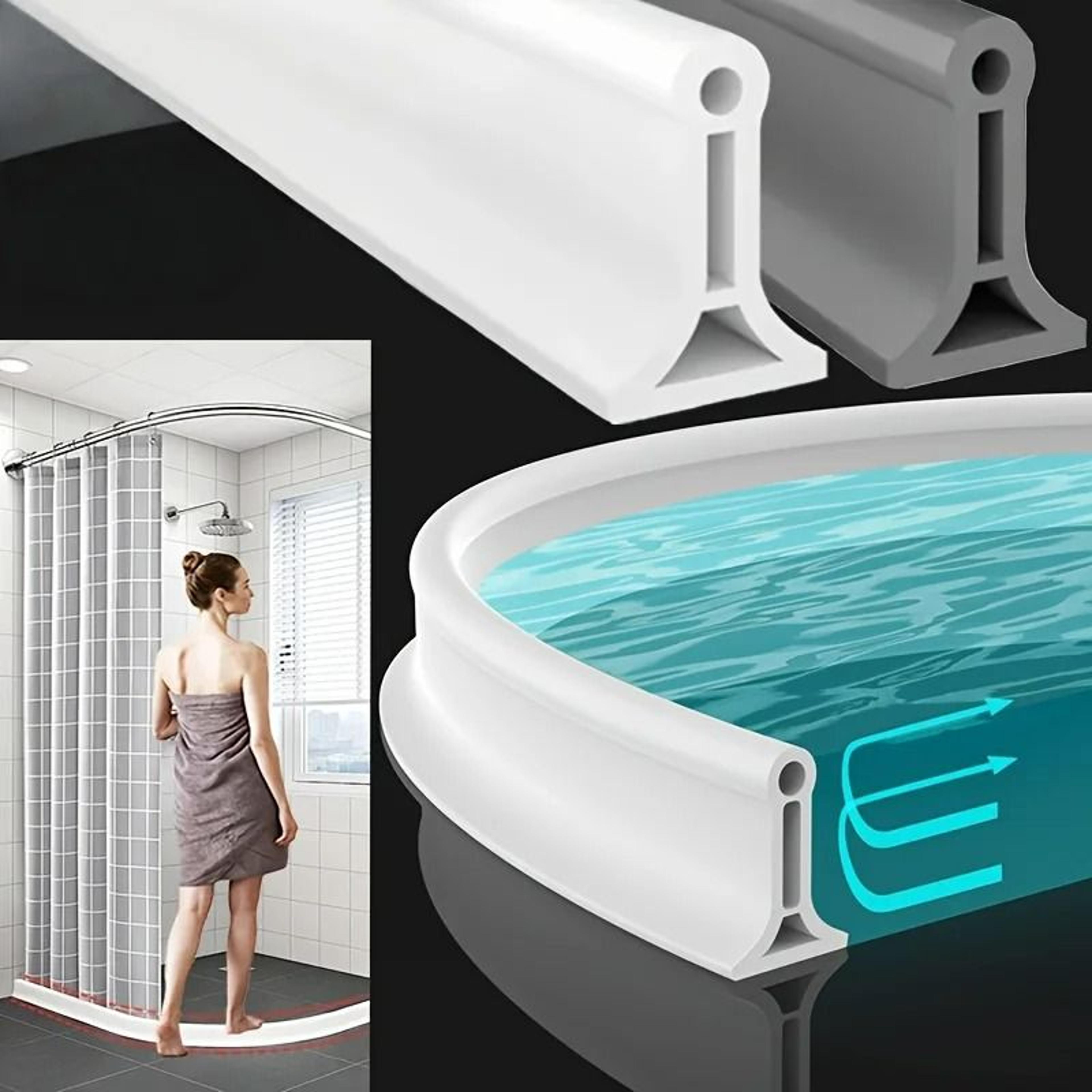 Flexible Bathroom Water Containment Threshold 0