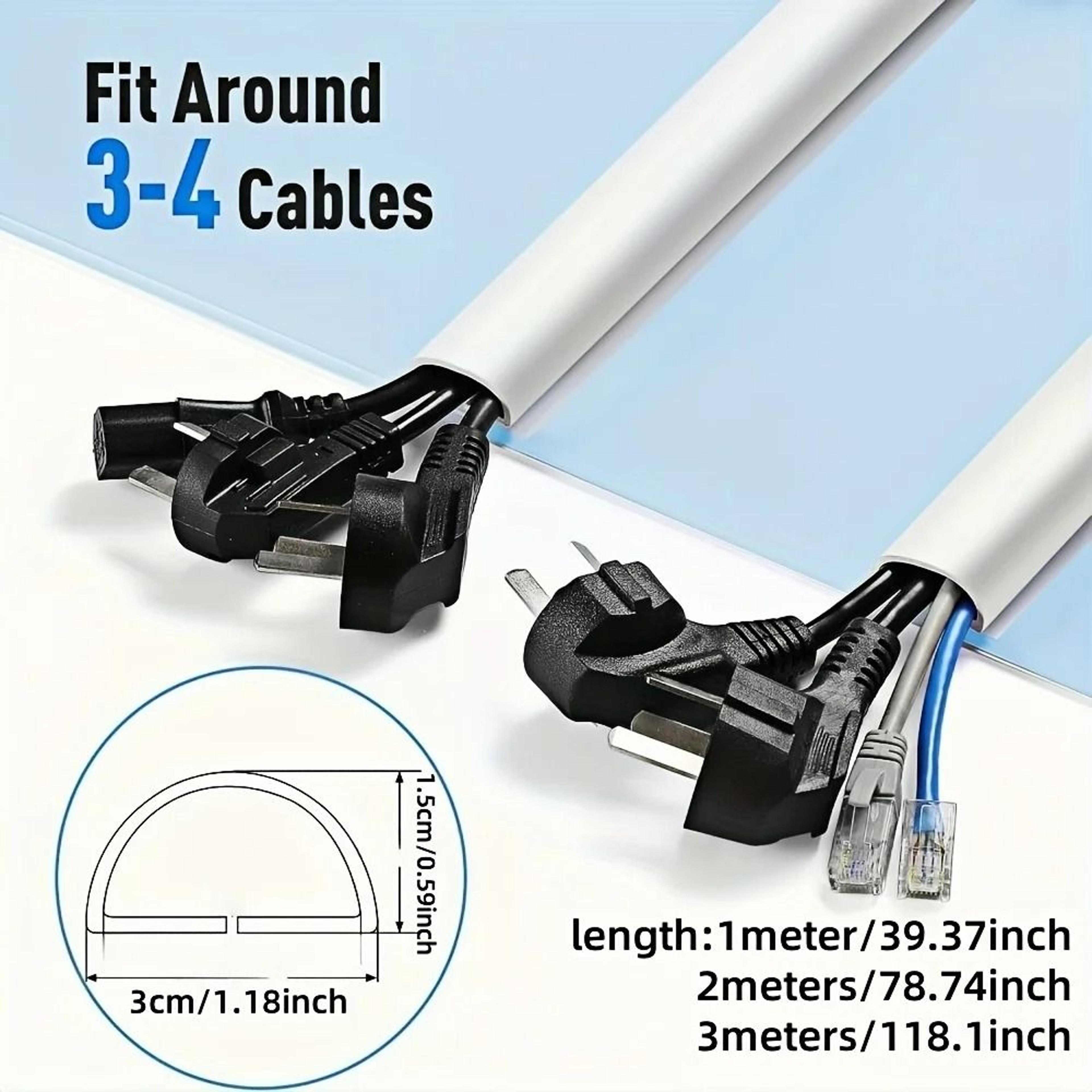 Arc Style Self Adhesive Floor Cord Cover 2