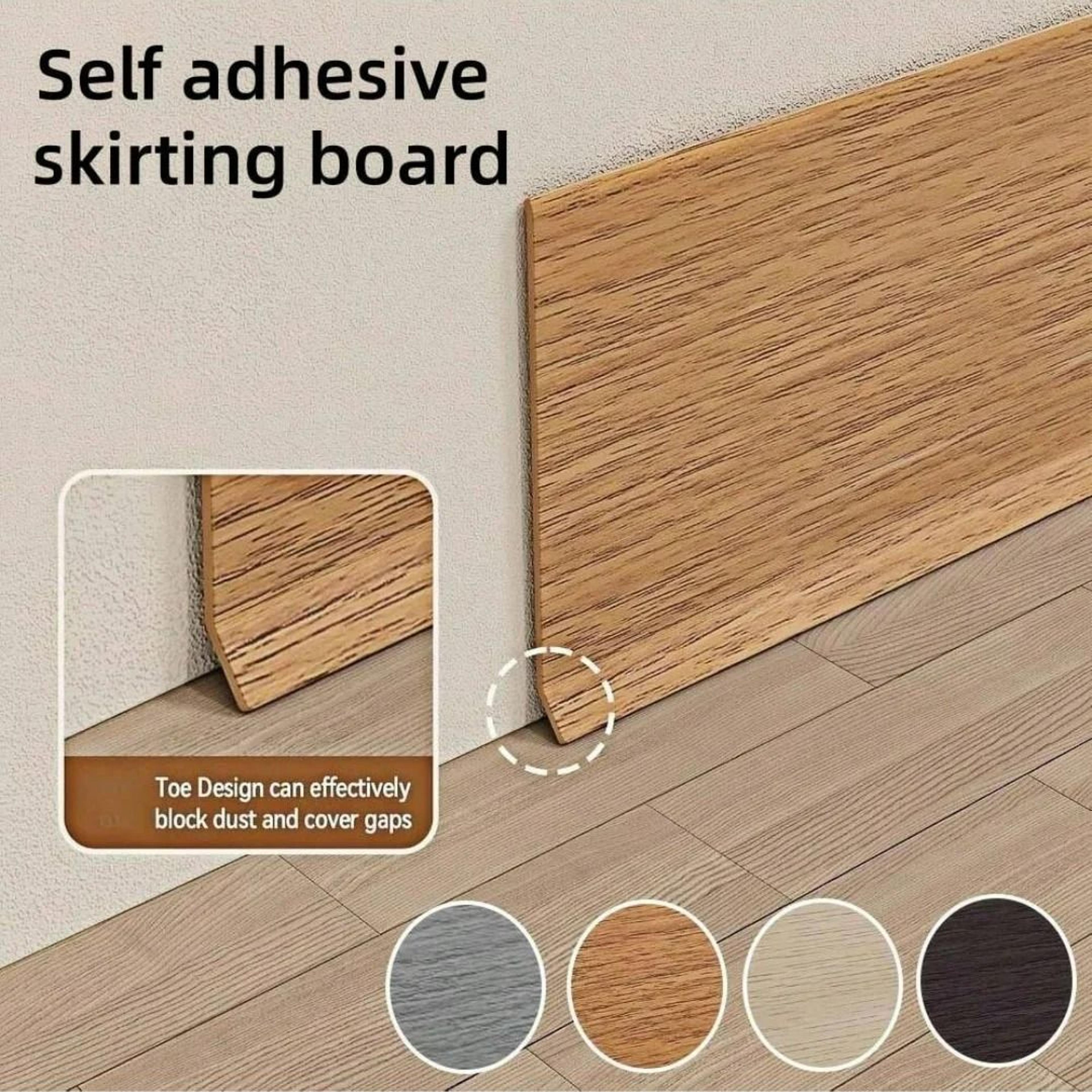 Flexible Peel And Stick Vinyl Baseboard Trim 0