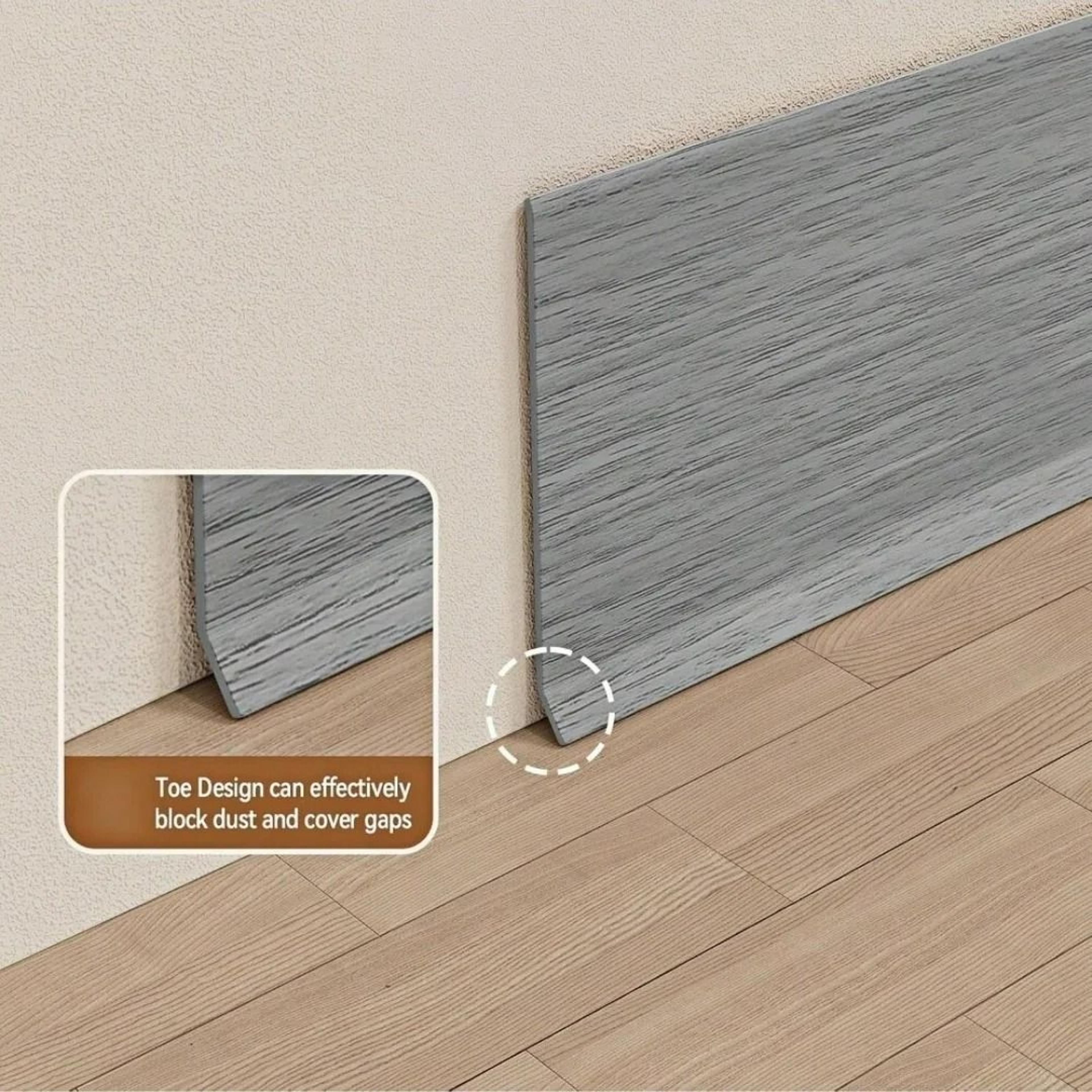 Flexible Peel And Stick Vinyl Baseboard Trim 6