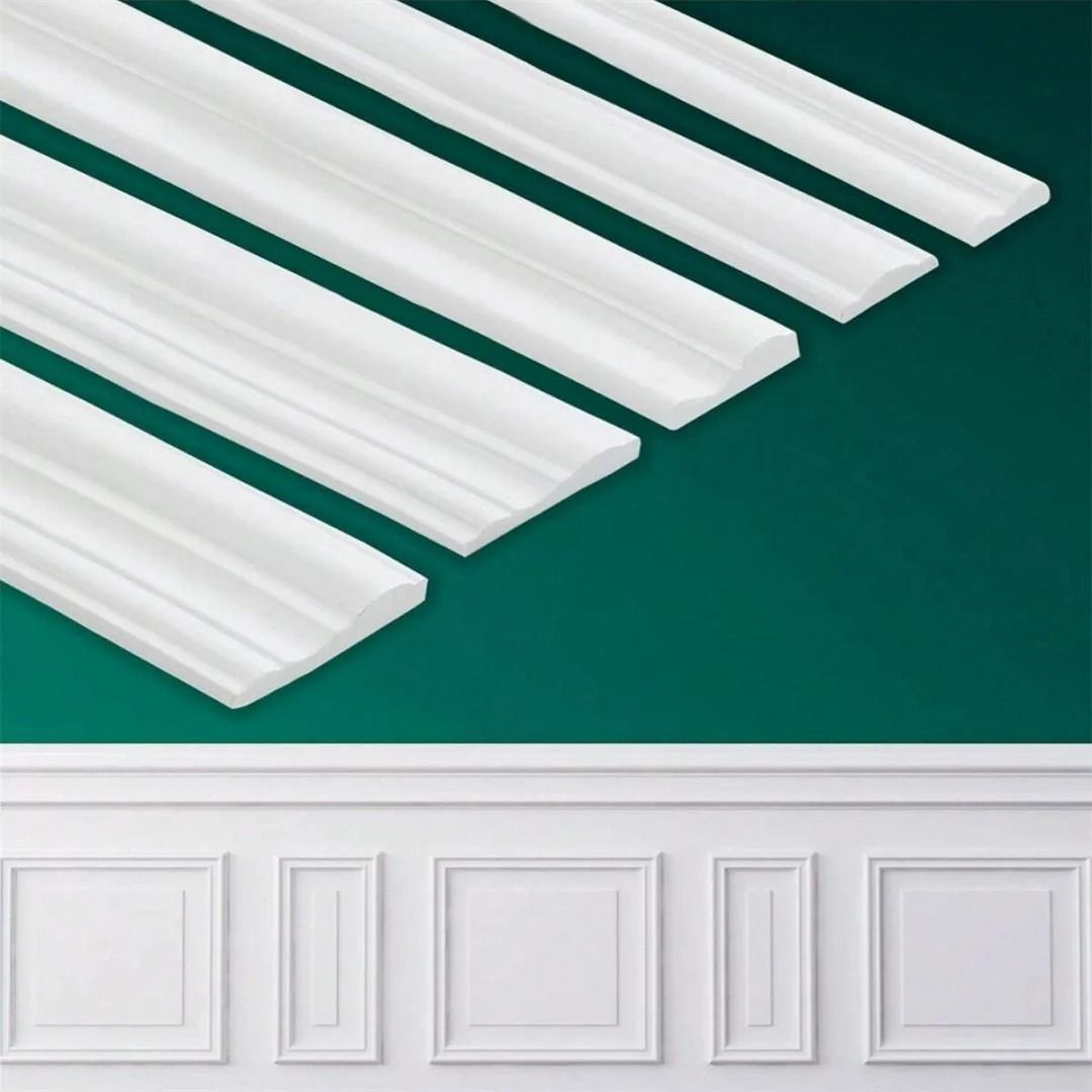 classic flexible peel and stick chair rail trim