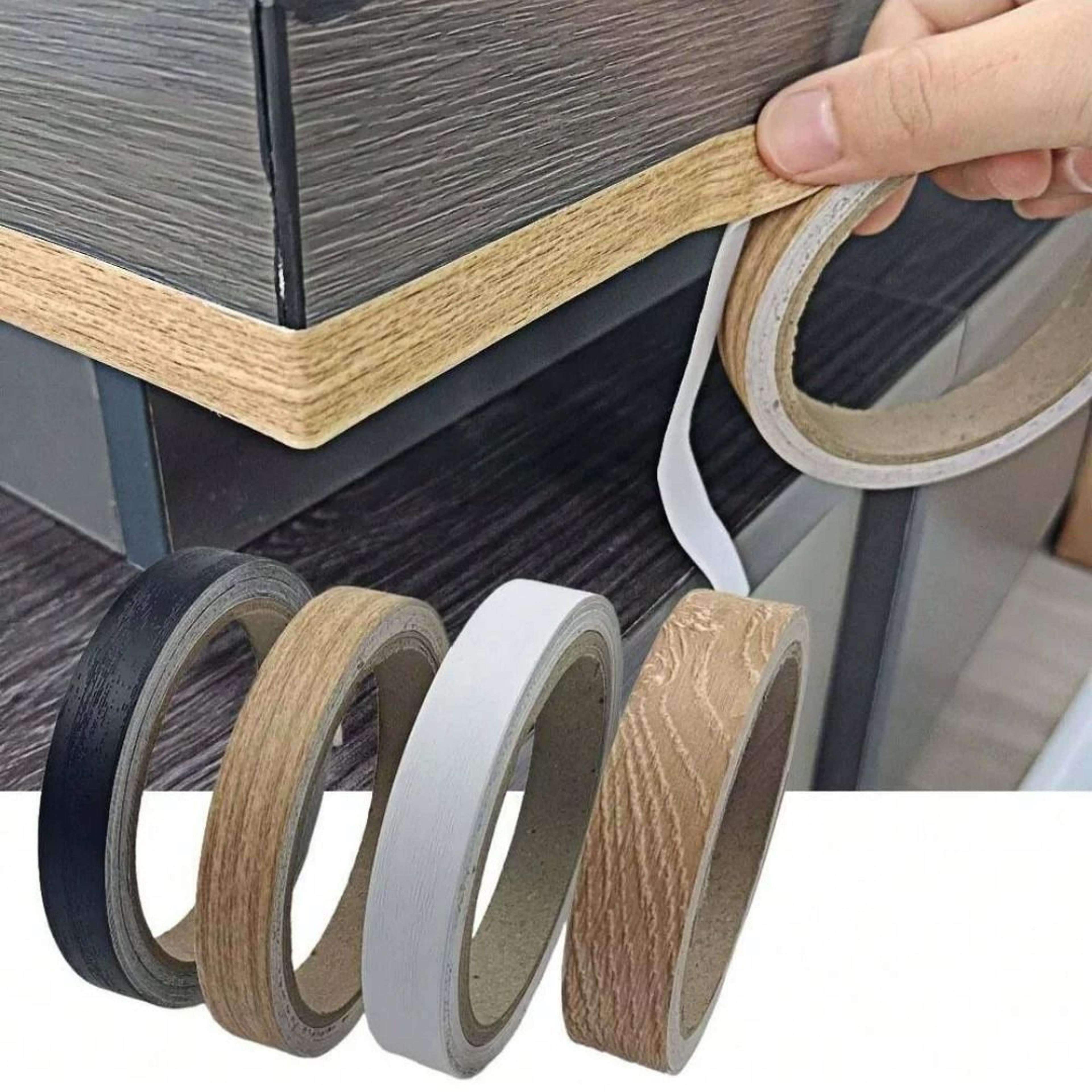 narrow wood grain furniture edge cover tape