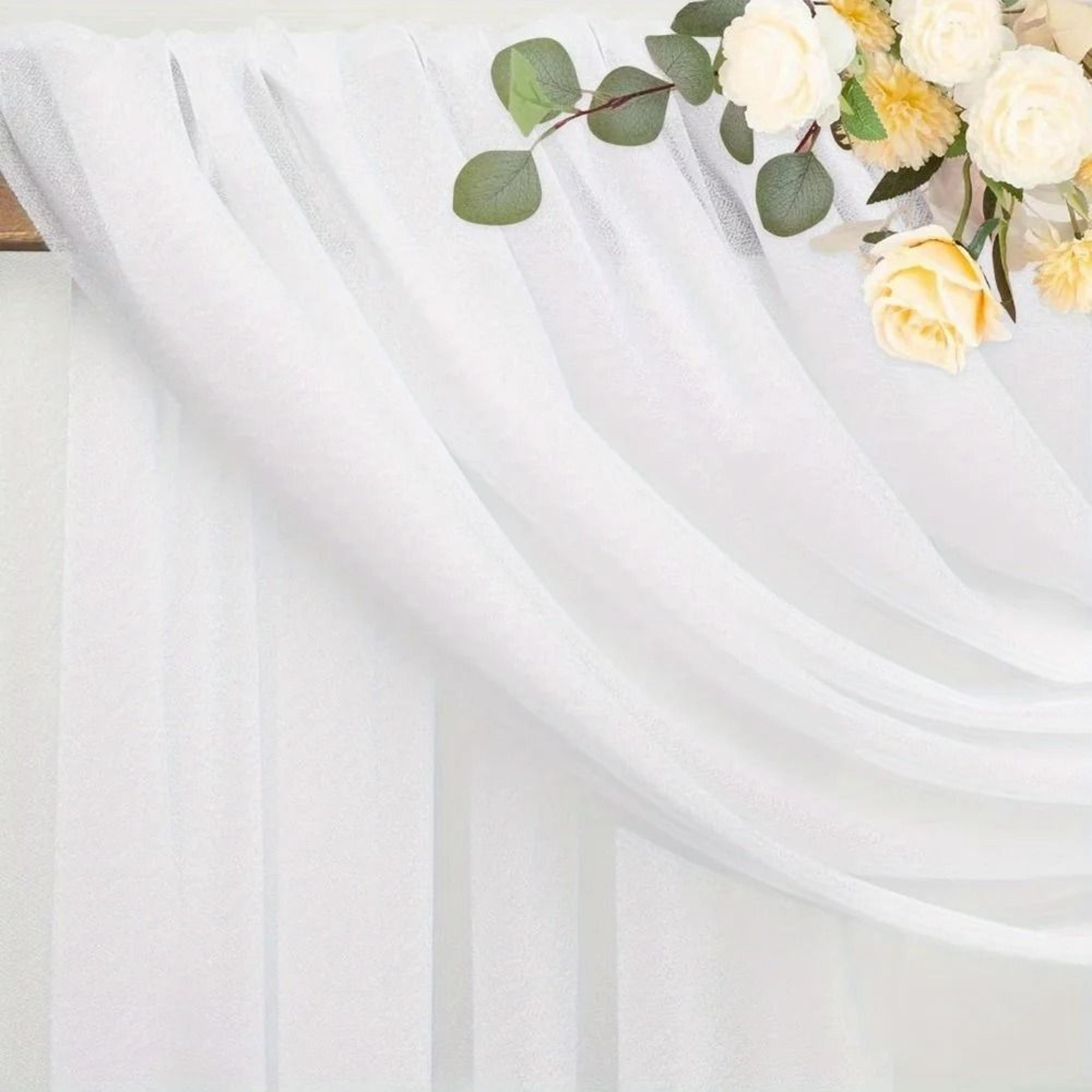 Sage Green Chiffon Wedding Arch Draping Fabric 5