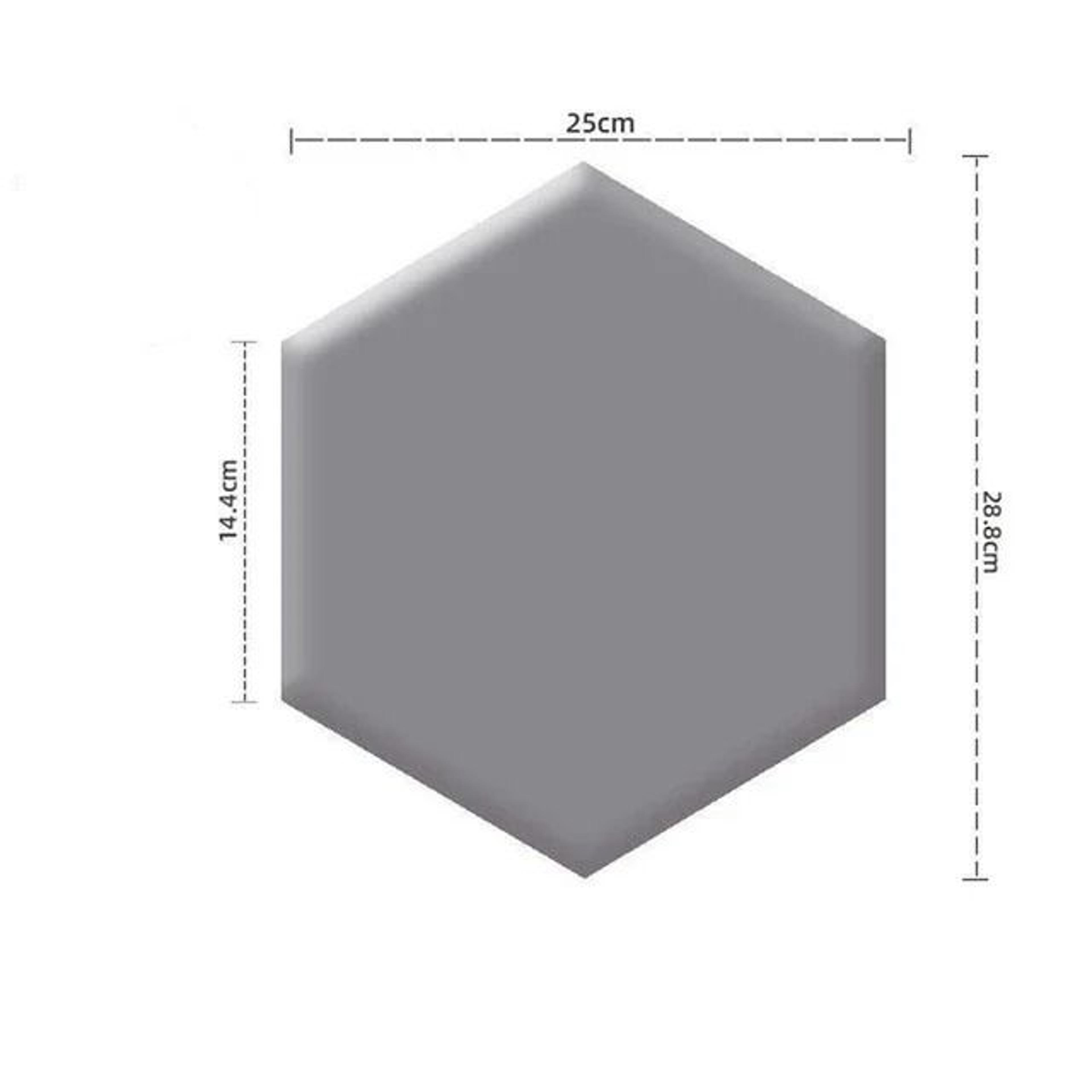 Hexagon Self Adhesive Padded Headboard Wall Panel 7