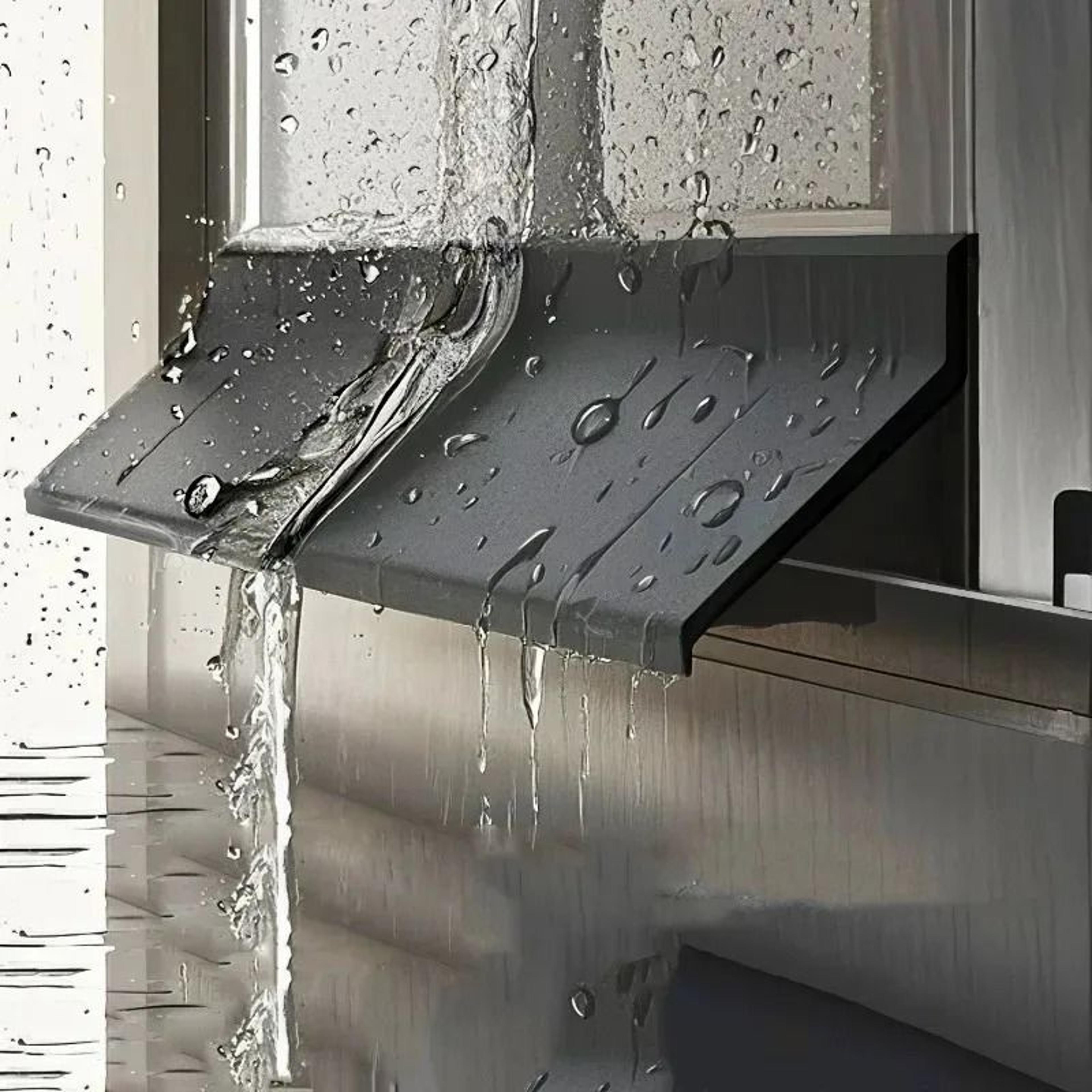 Aluminum Sliding Window Rain Water Deflector Bar 0