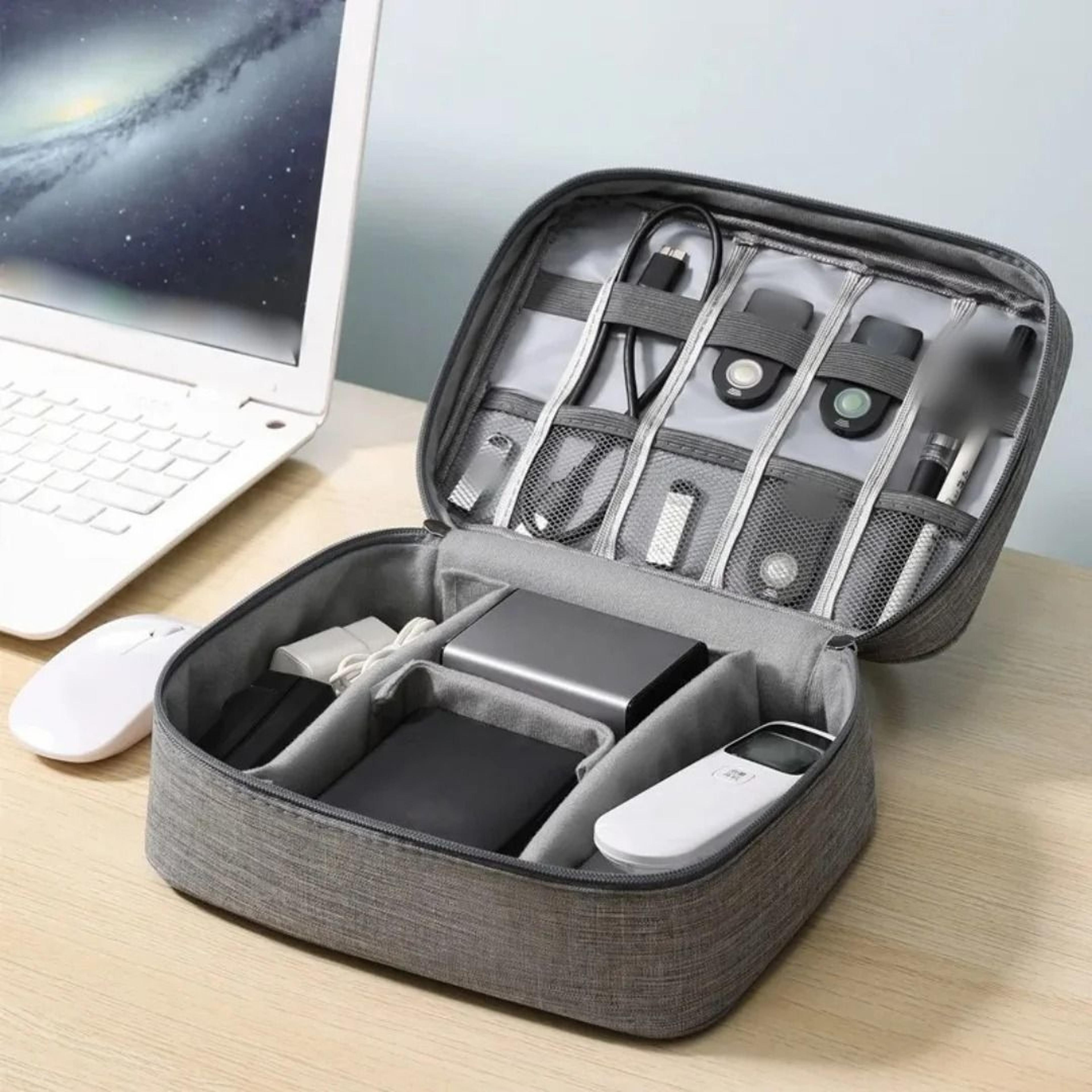 Portable Travel Cable And Electronics Organizer Bag 1