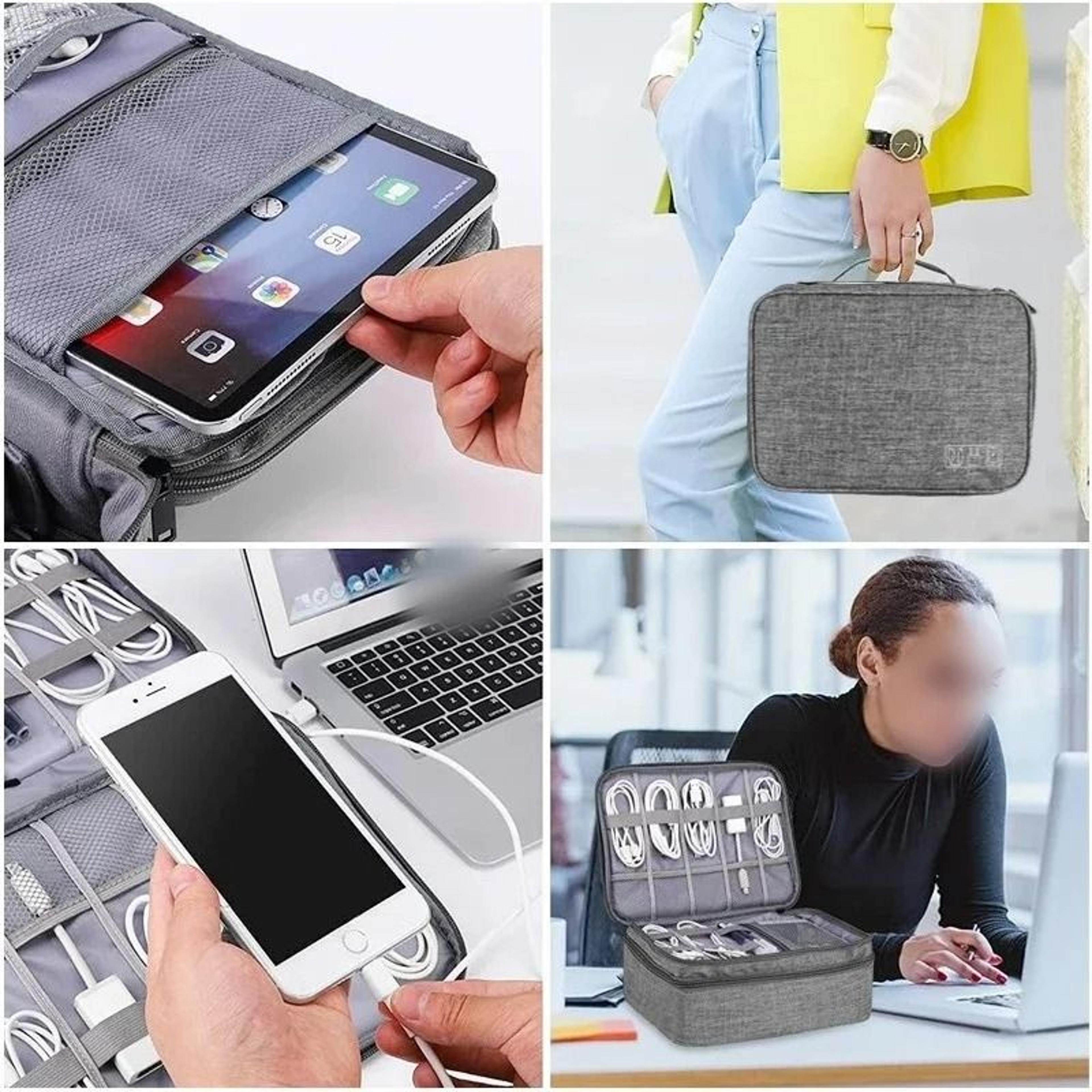 Portable Travel Cable And Electronics Organizer Bag 6