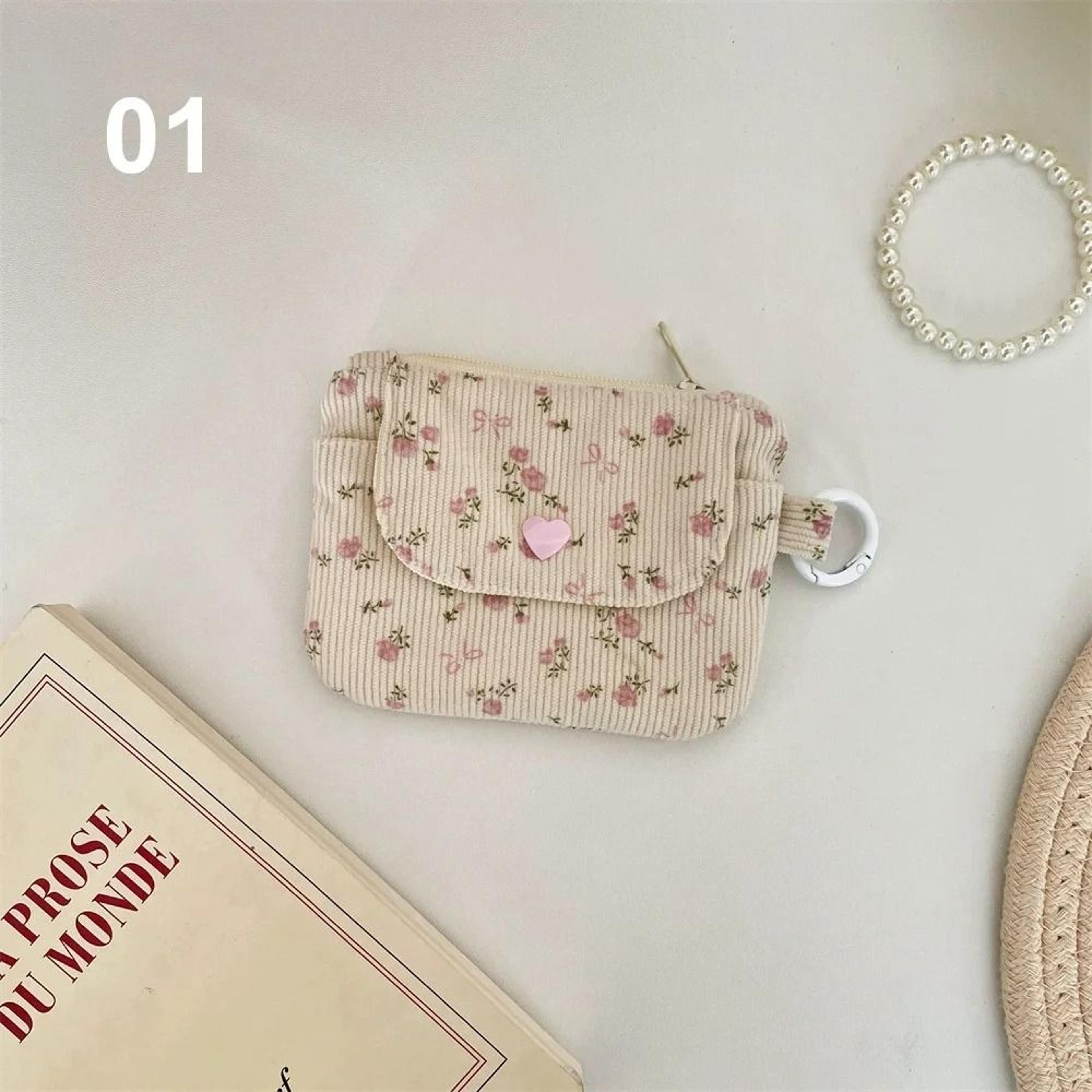 Corduroy Zipper Coin Purse And Card Holder 8