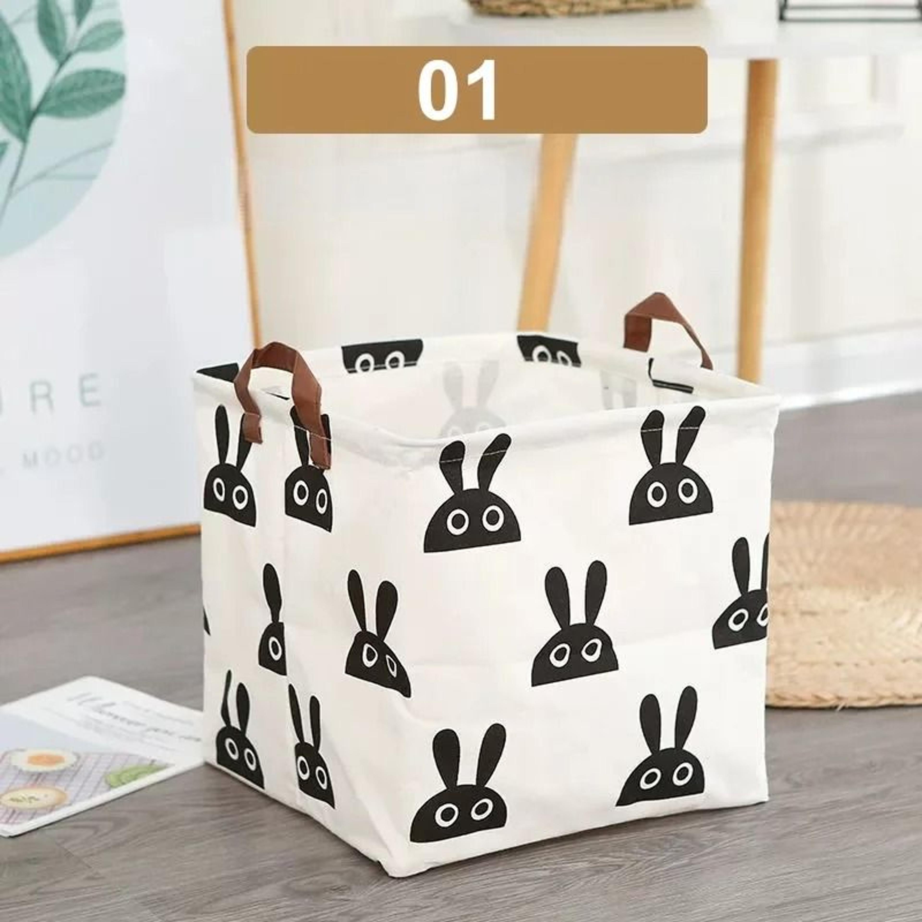 Foldable Cotton Linen Laundry Hamper And Storage Basket 7