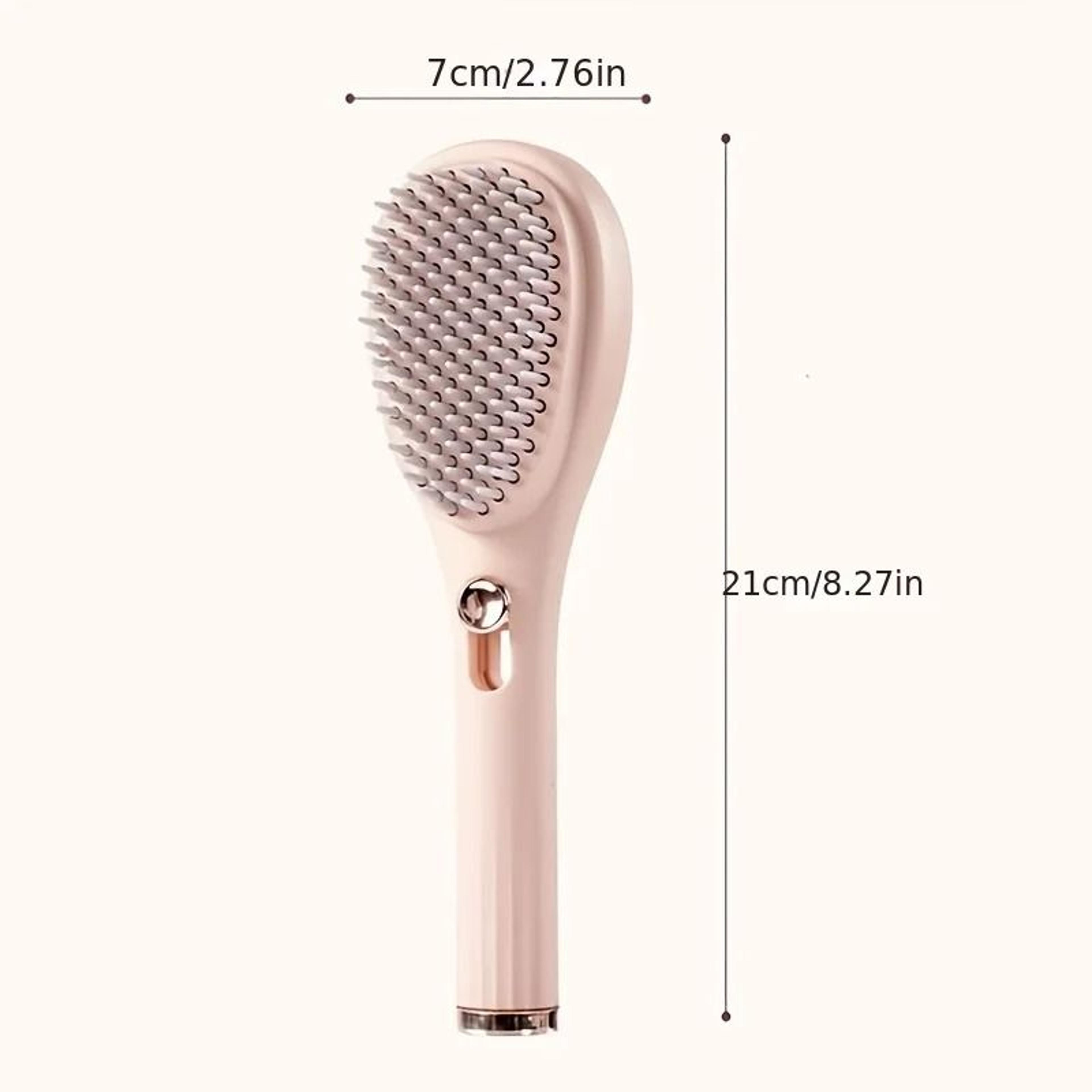 Retractable Self Cleaning Anti Static Hair Brush 5