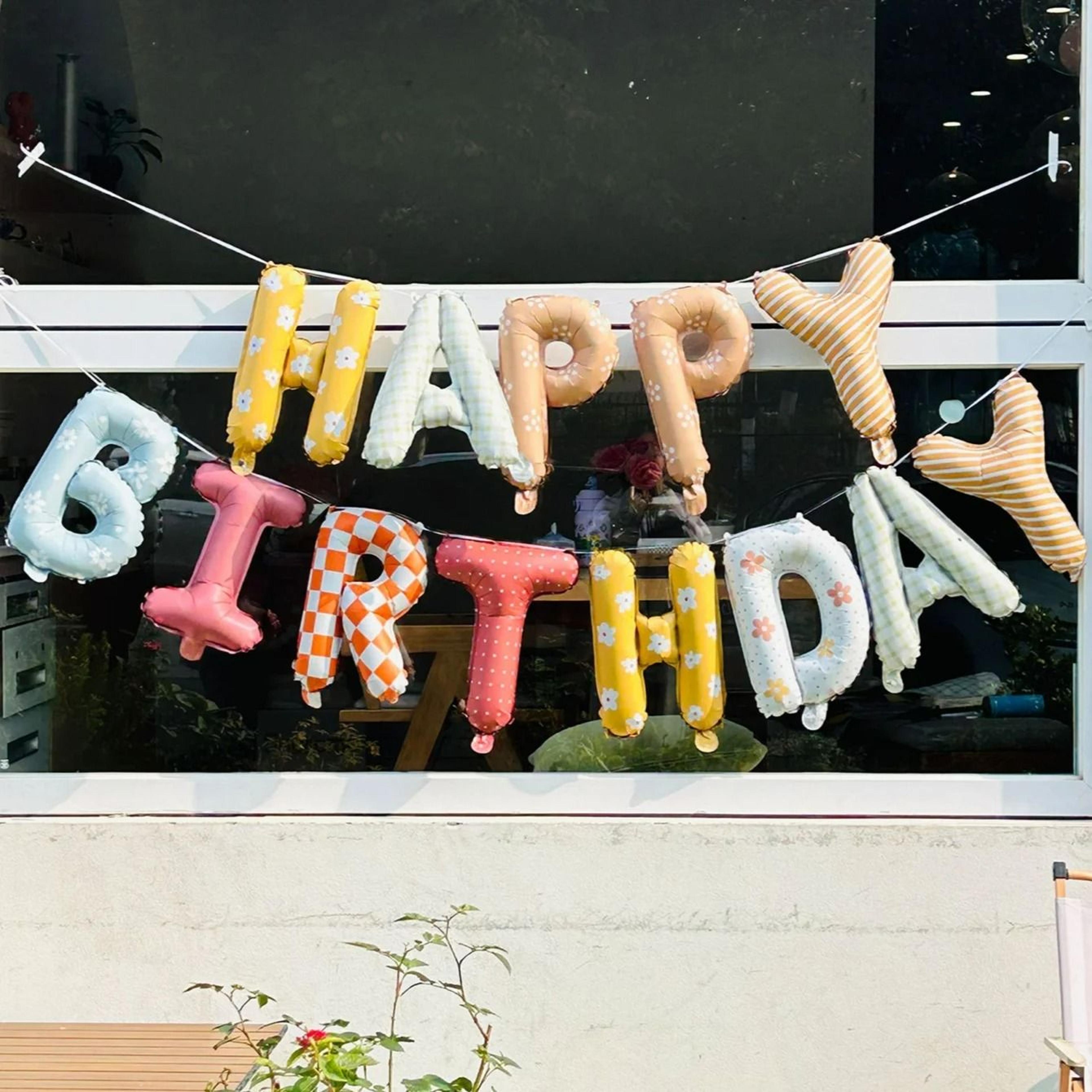 16 Inch Foil Happy Birthday Balloon Banner 6