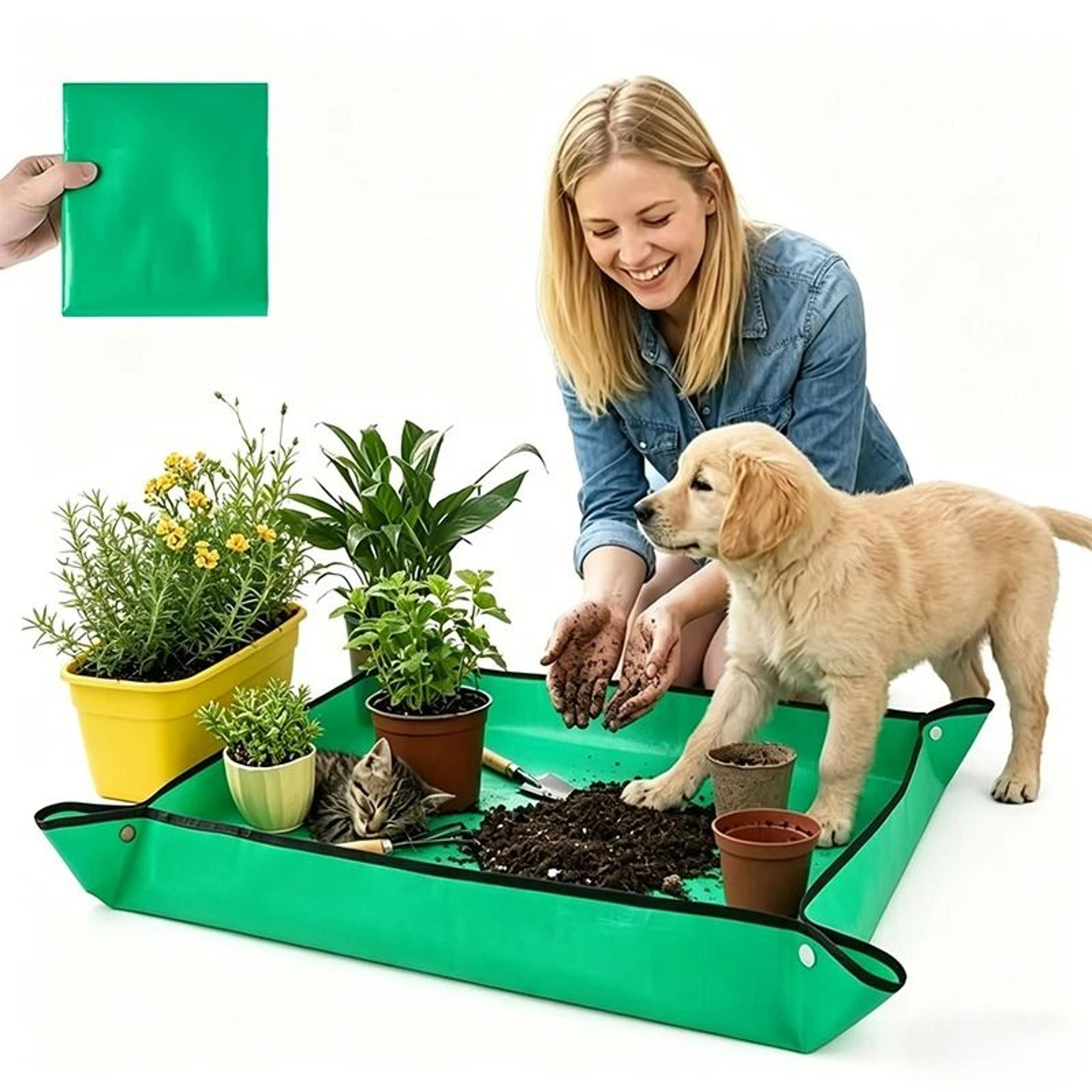 waterproof indoor plant repotting mat