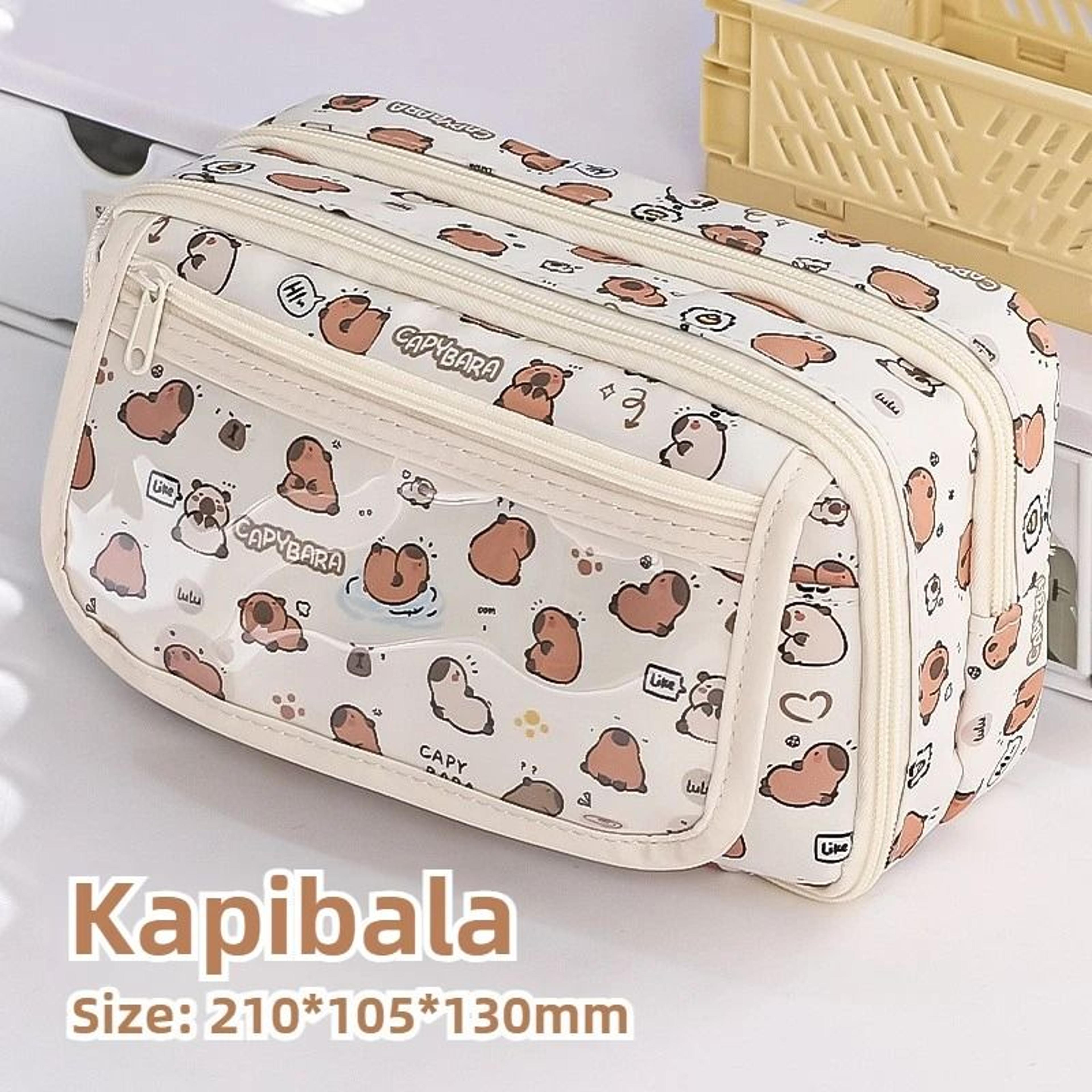 Capybara Flip Top Large Capacity Pencil Case 8
