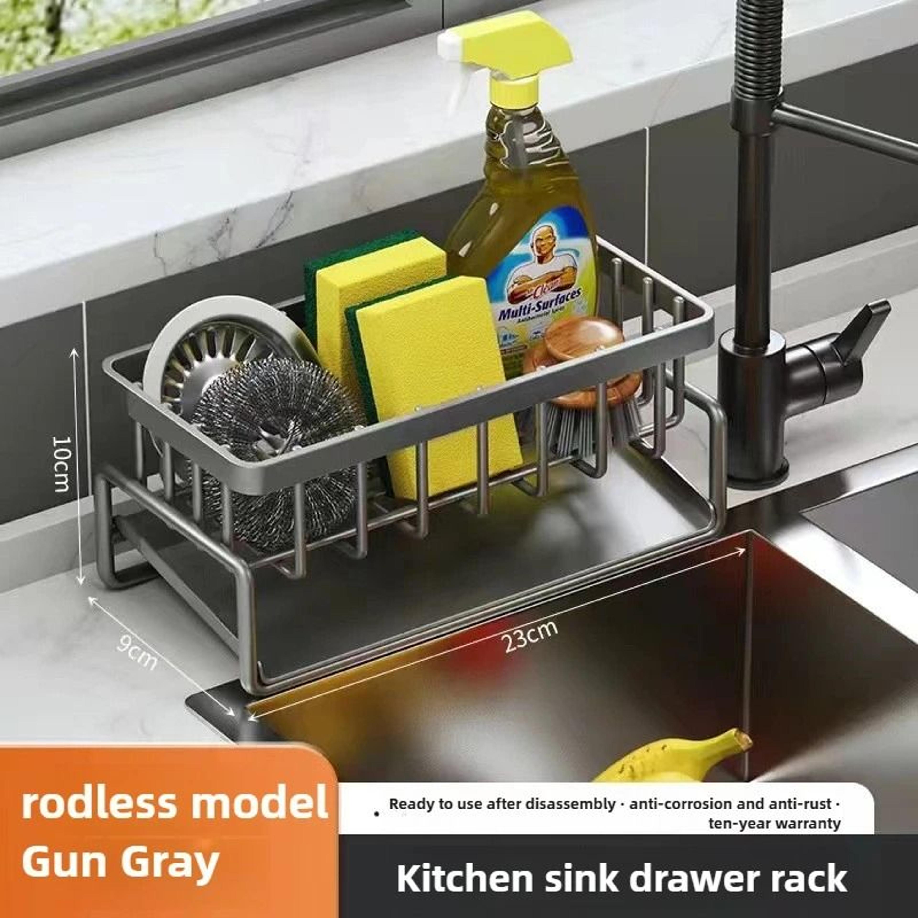 Countertop Sponge And Dishcloth Drain Organizer 10