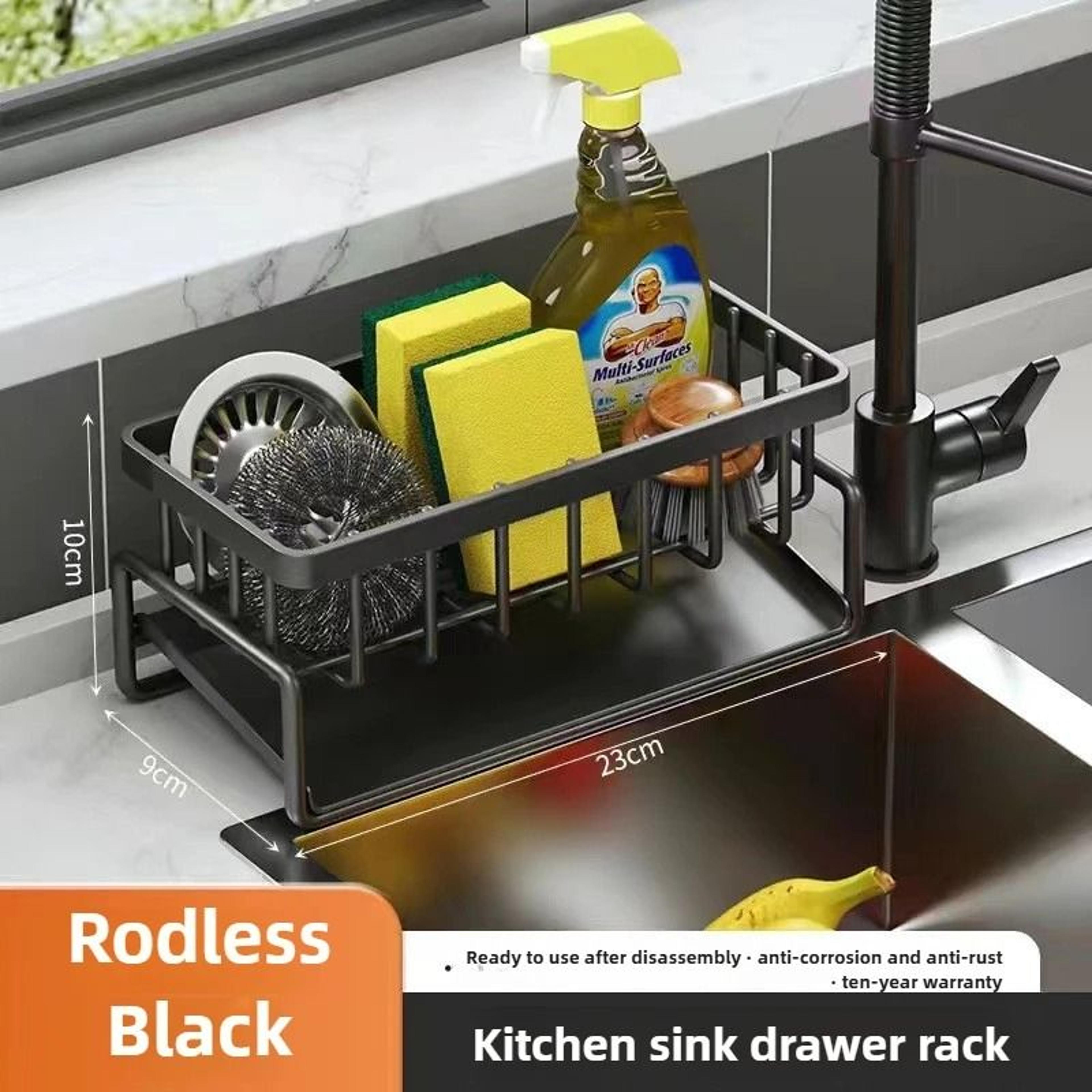 Countertop Sponge And Dishcloth Drain Organizer 8
