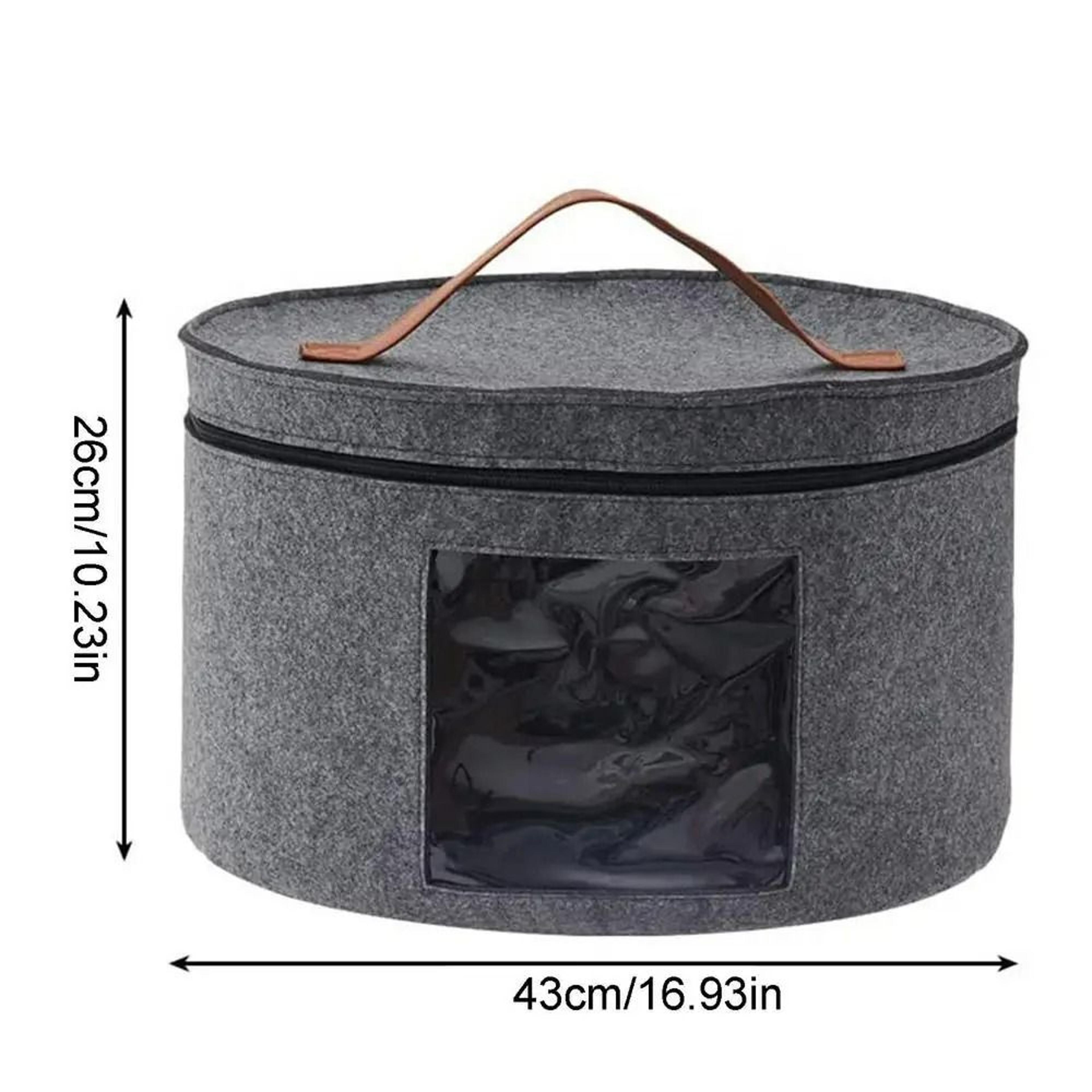 Large Capacity Zippered Hat Storage Bin 6