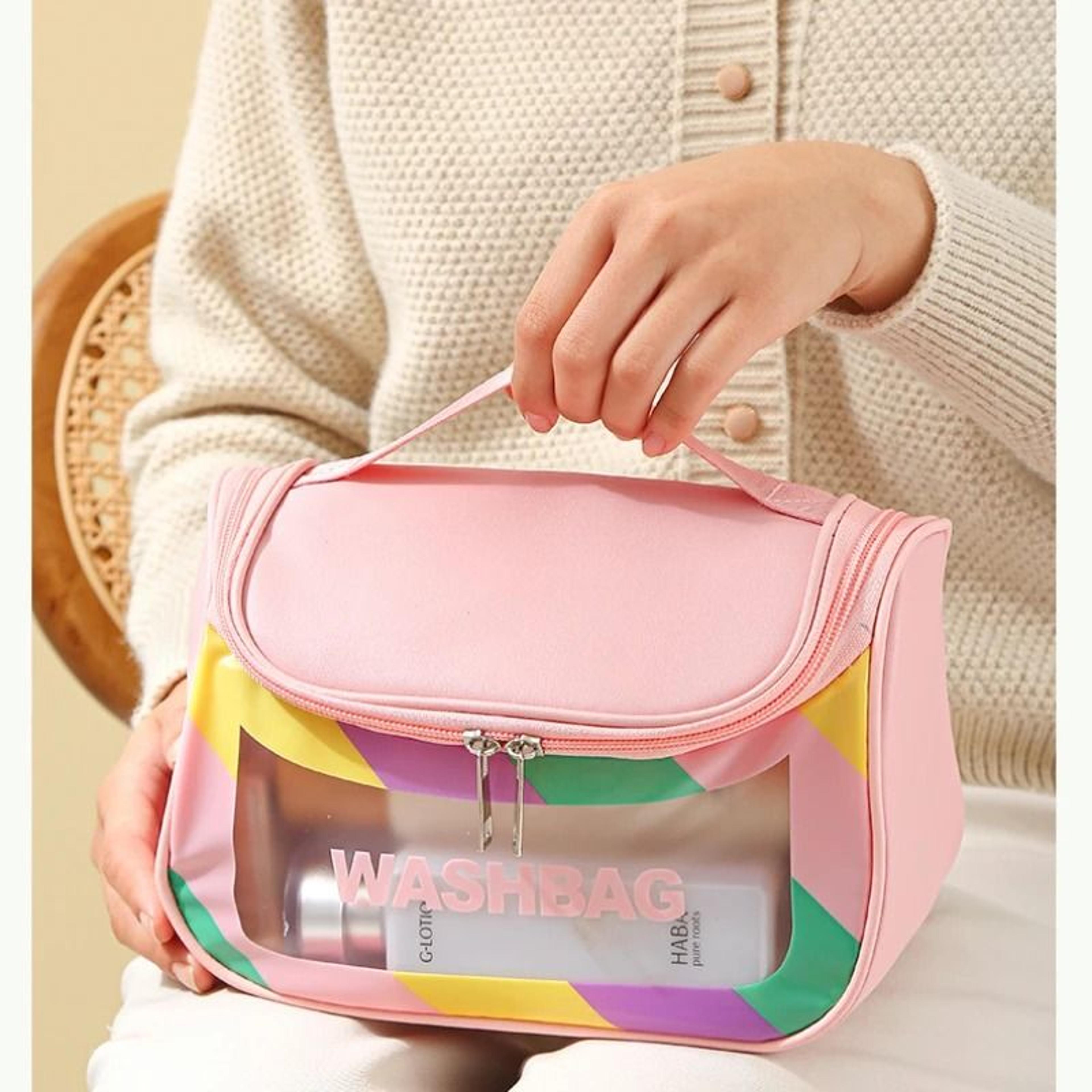 Colorful Matte PU Hanging Makeup Organizer 3