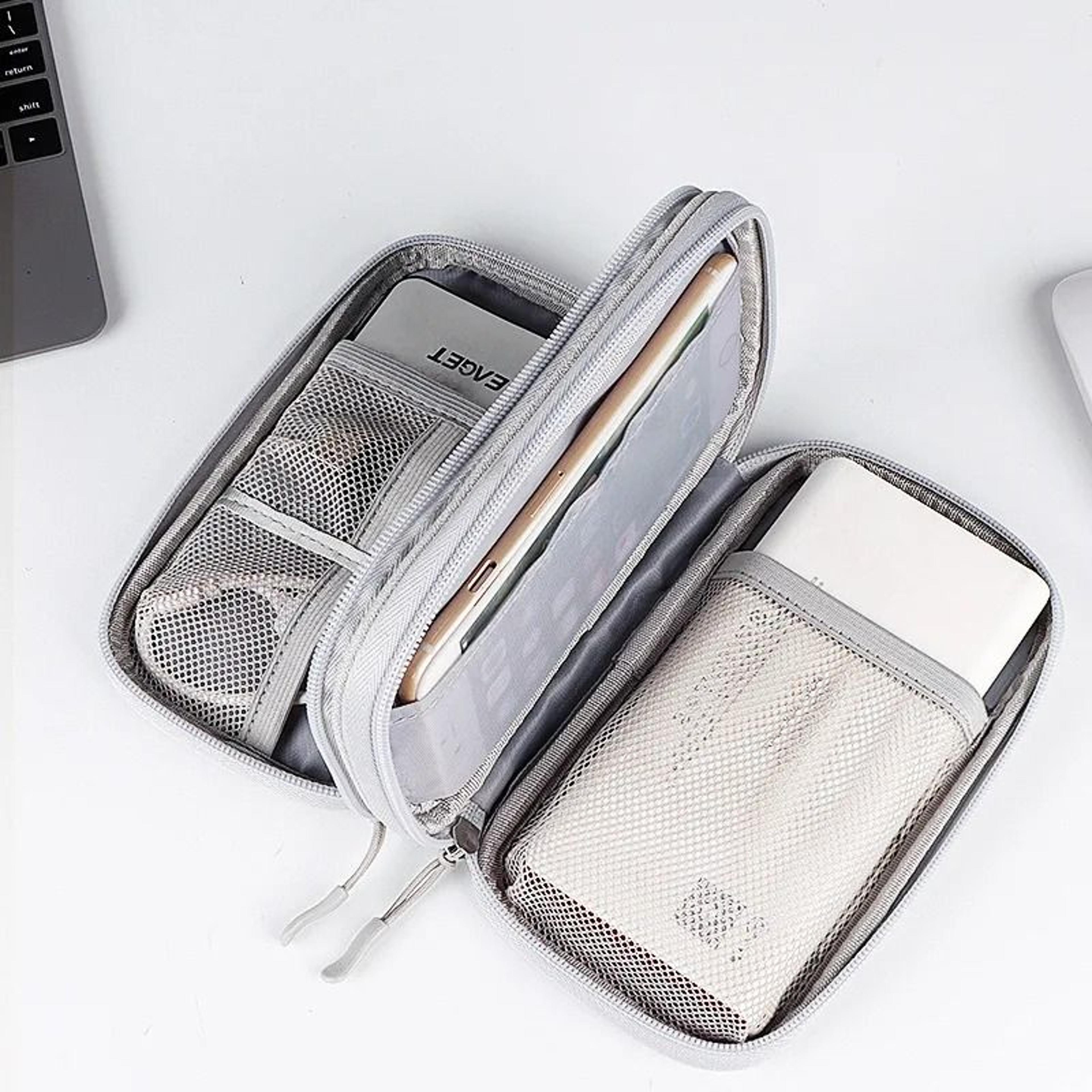 Double Layer Portable Tech Cable Organizer 2