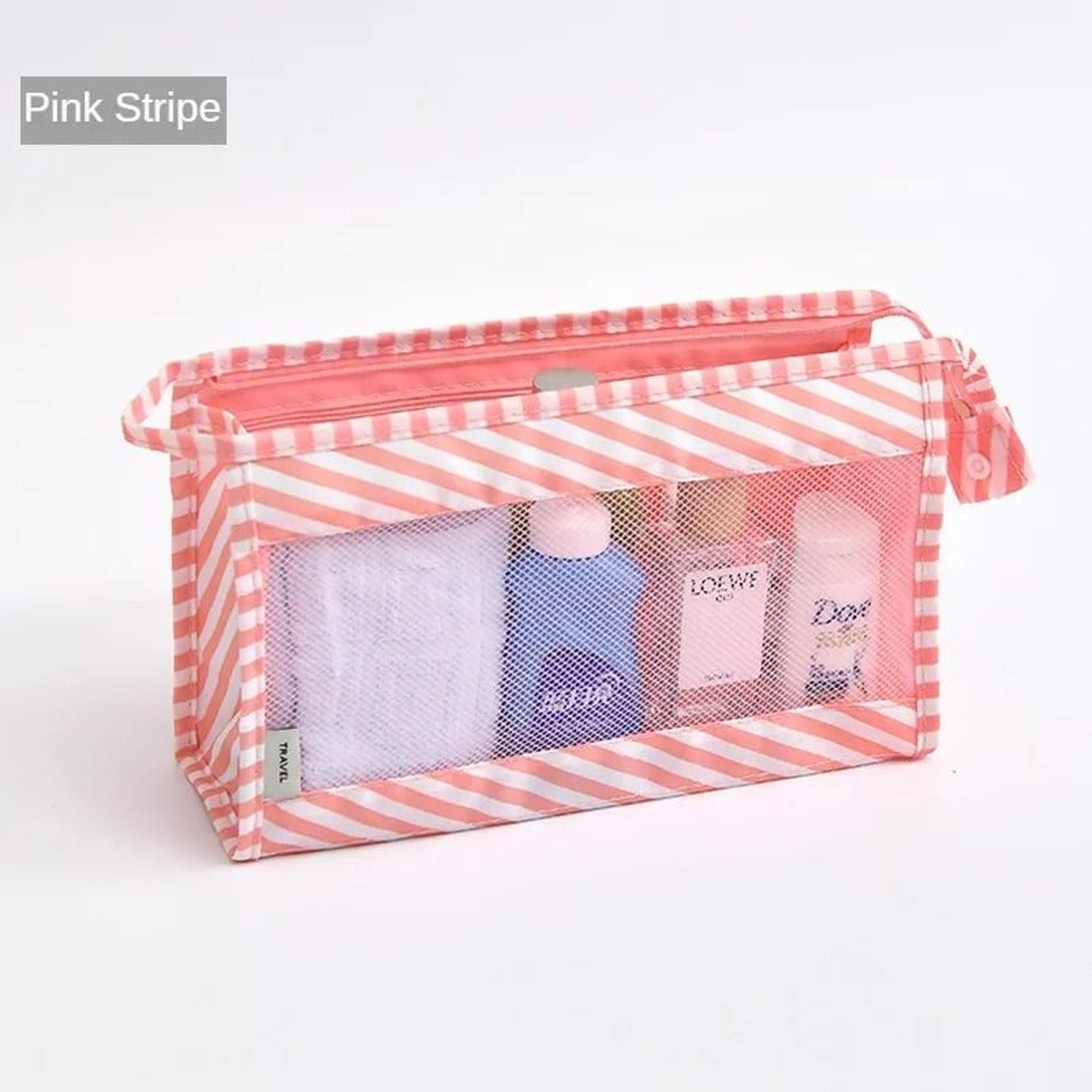 Large Capacity Visible Grid Travel Toiletry Bag 12
