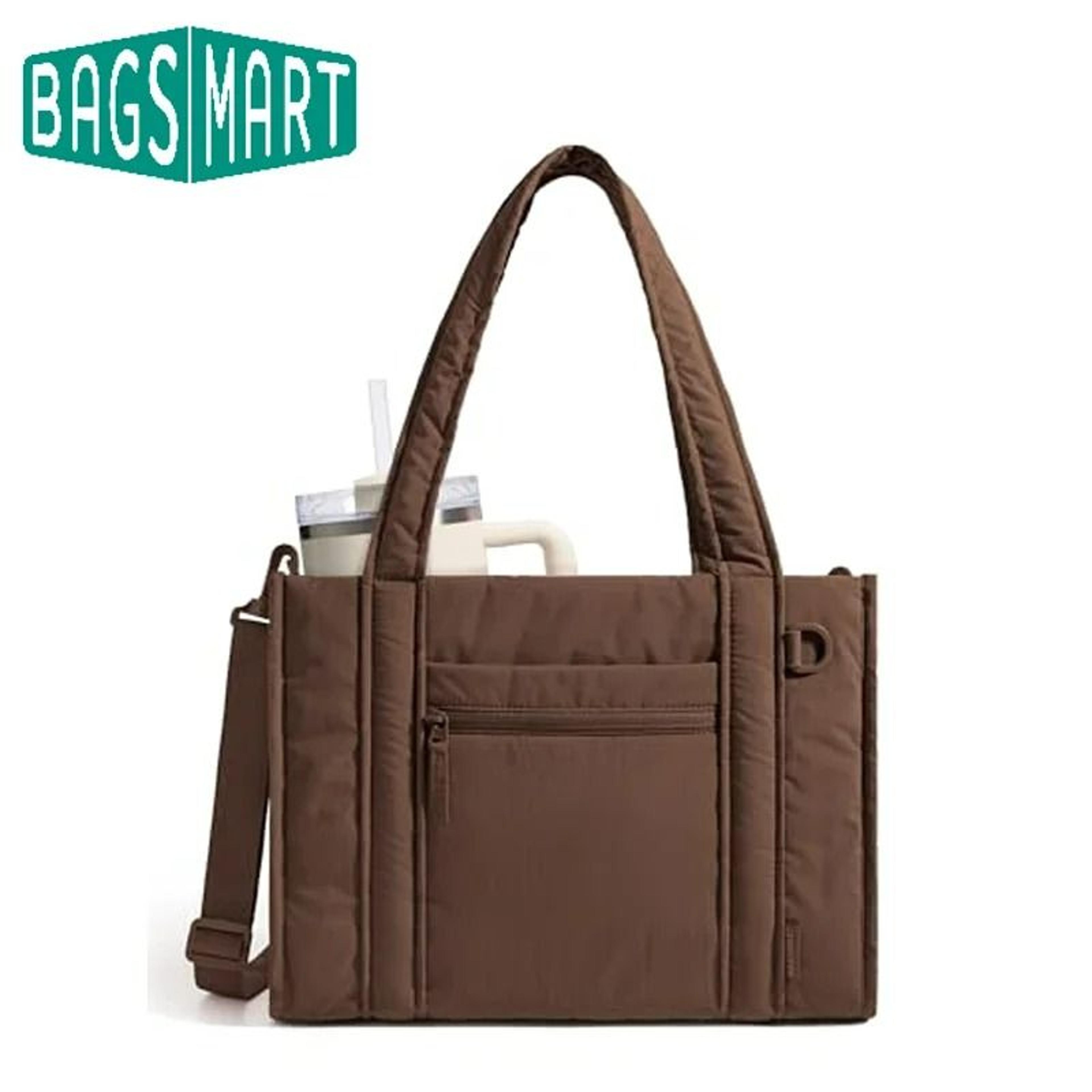 Compact Multifunctional Zipper Tote And Crossbody Bag 0